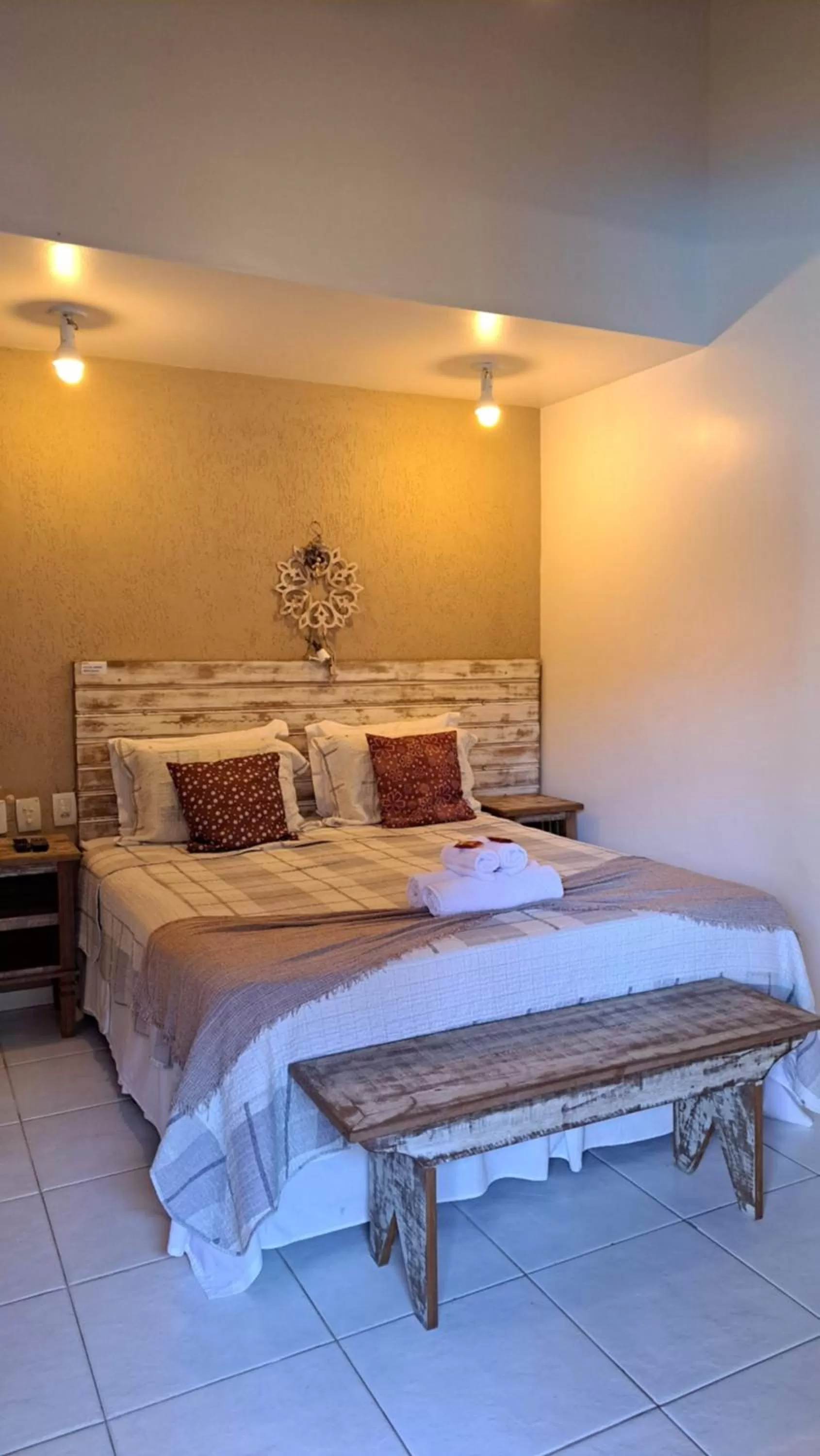 Bed in Pousada Casa da Aroeira