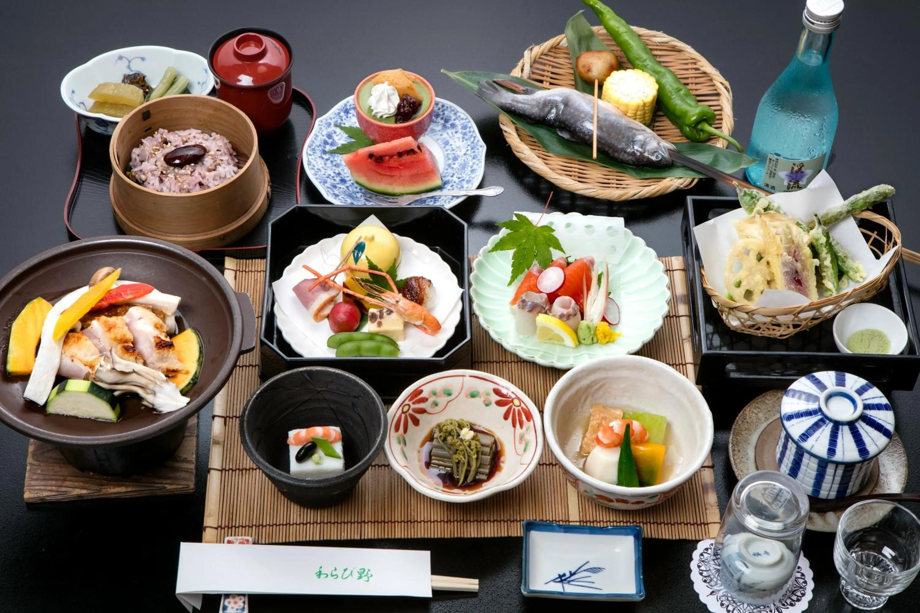 Dinner in Ryokan Warabino