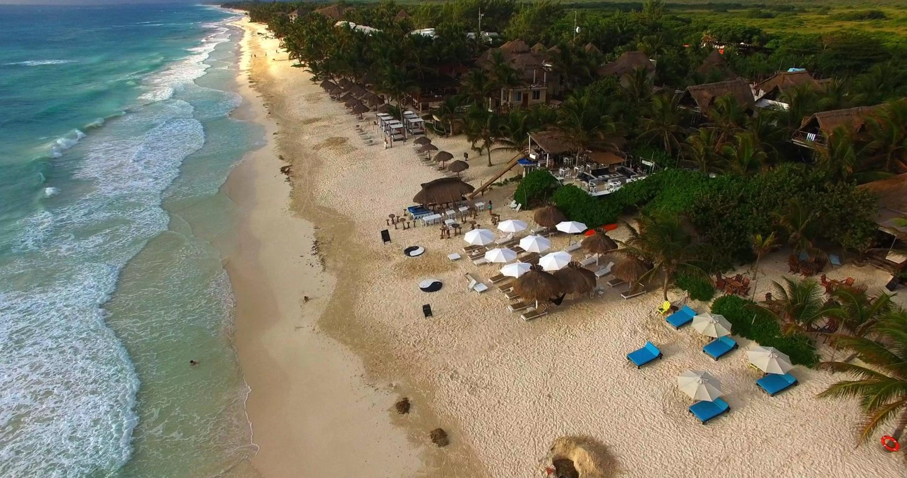 Bird's eye view, Beach in Hotel Zulum