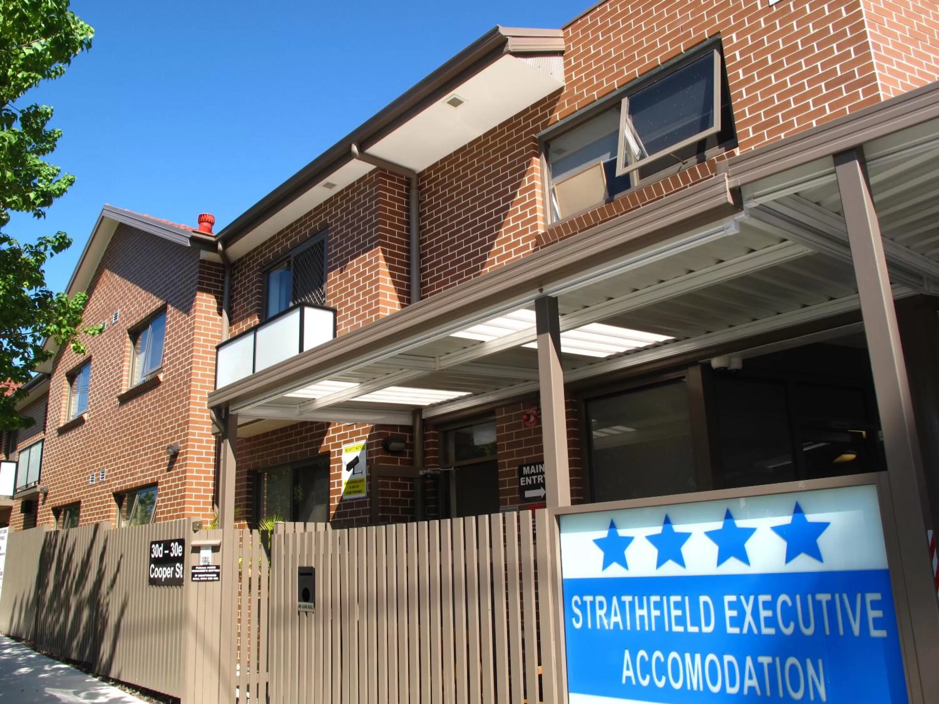 Facade/entrance in Strathfield Executive Accommodation