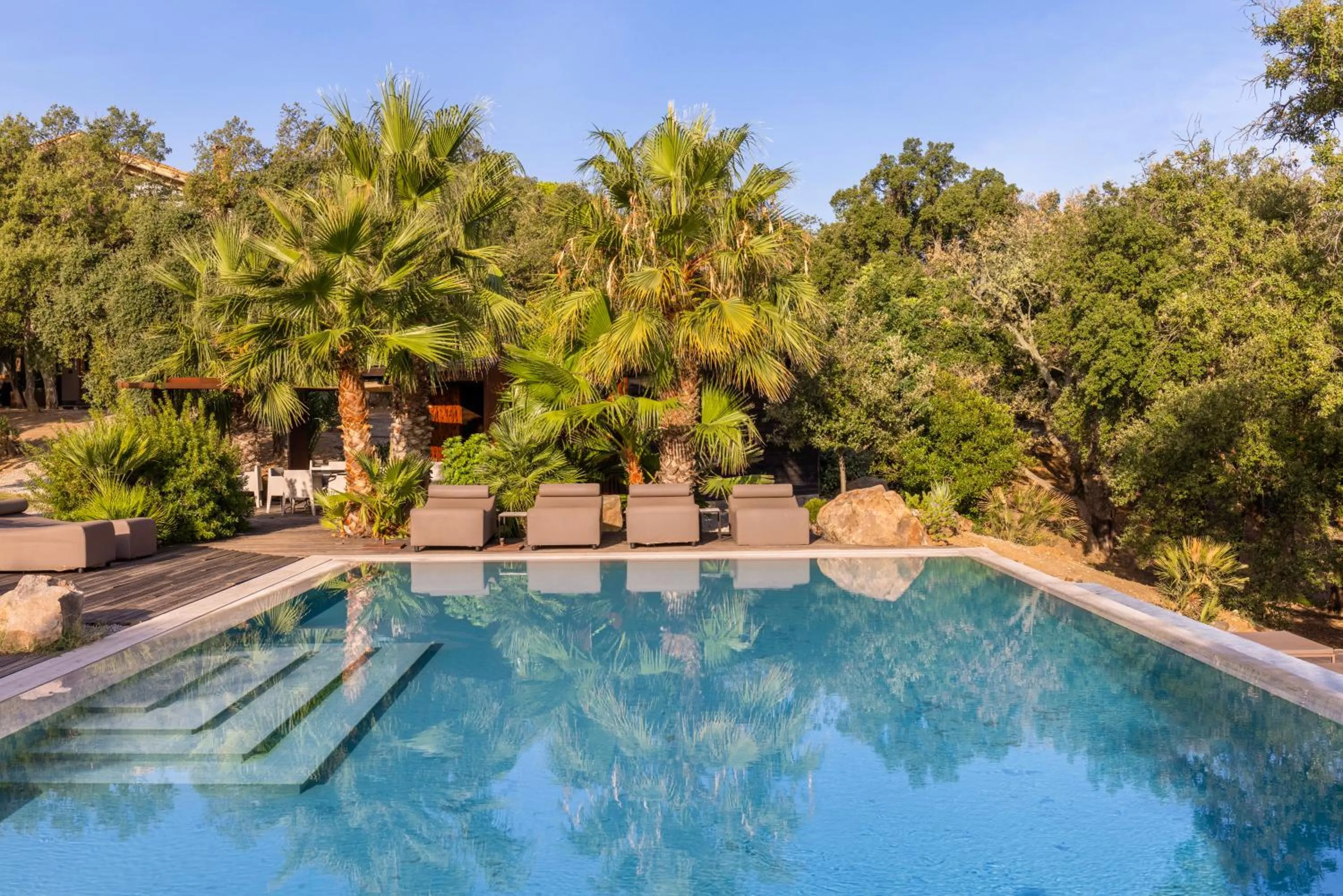 Swimming pool in Vallegrande Nature Resort by Geocharme