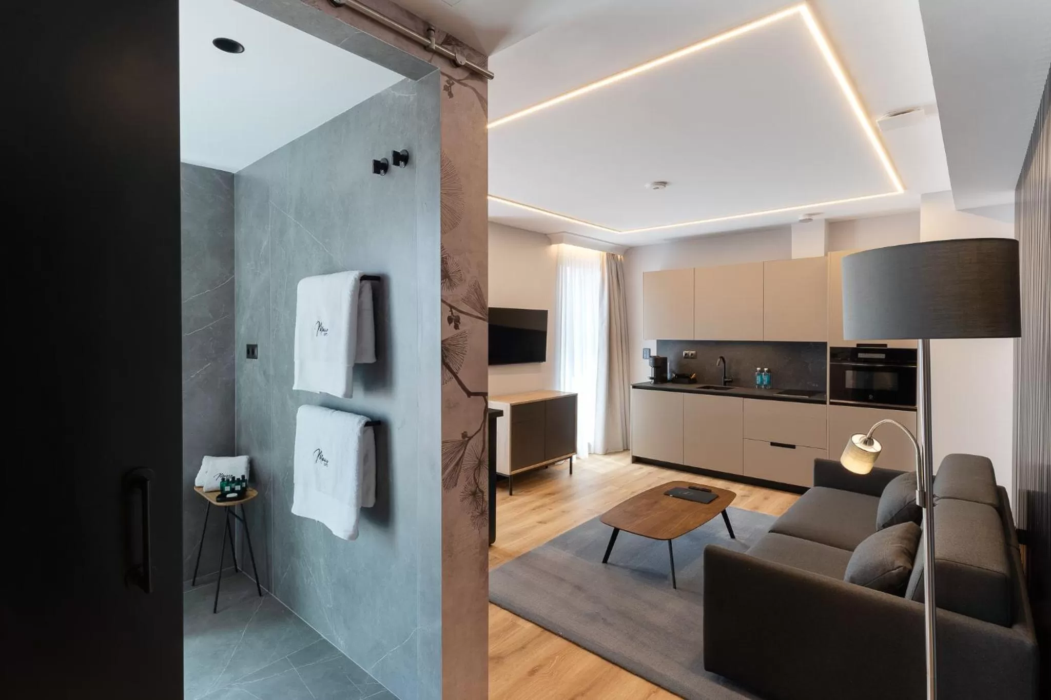 Kitchen or kitchenette in Mauro Suites