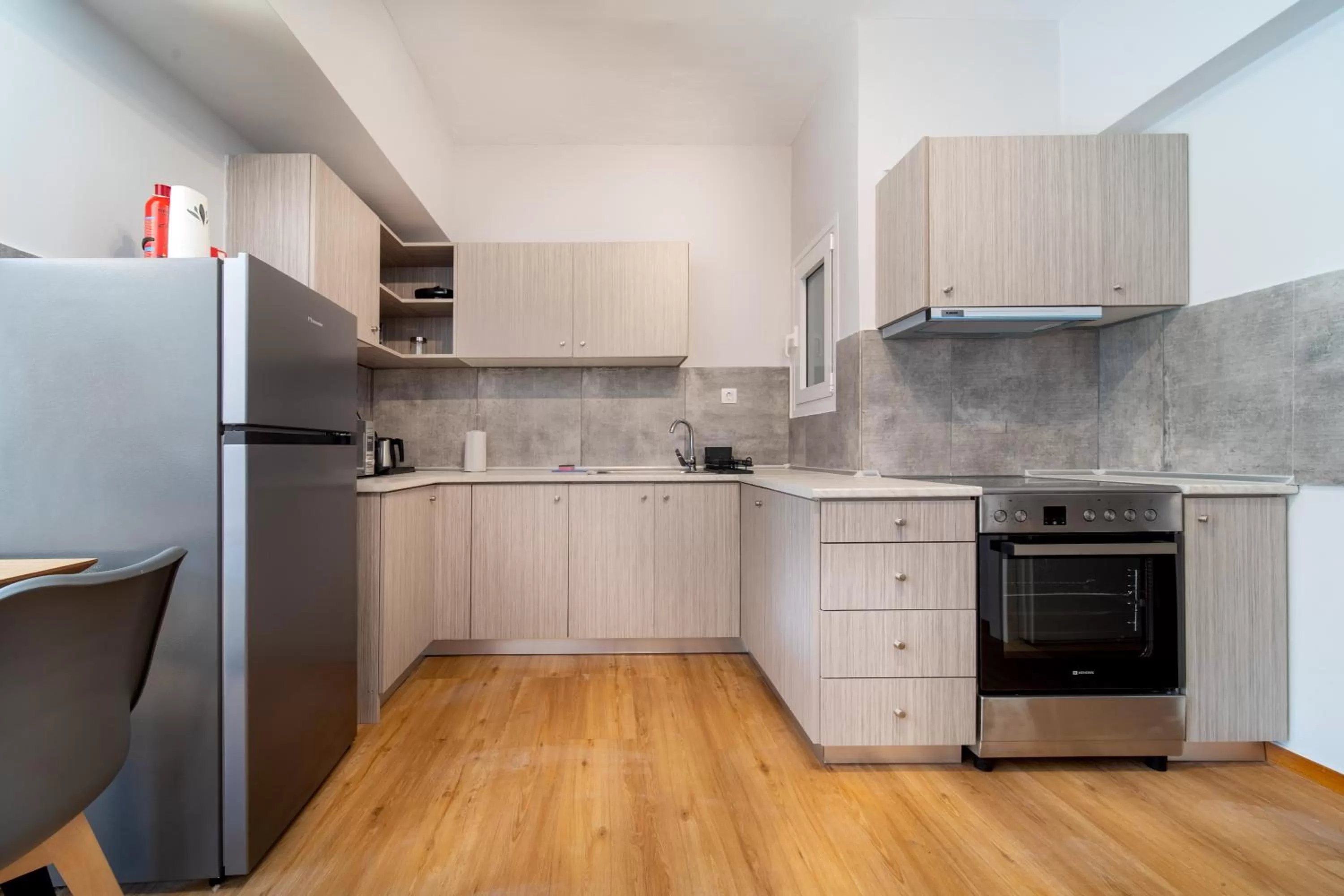 Kitchen or kitchenette in Aris123 by Smart Cozy Suites - Apartments in the heart of Athens - 5 minutes from metro - Available 24hr