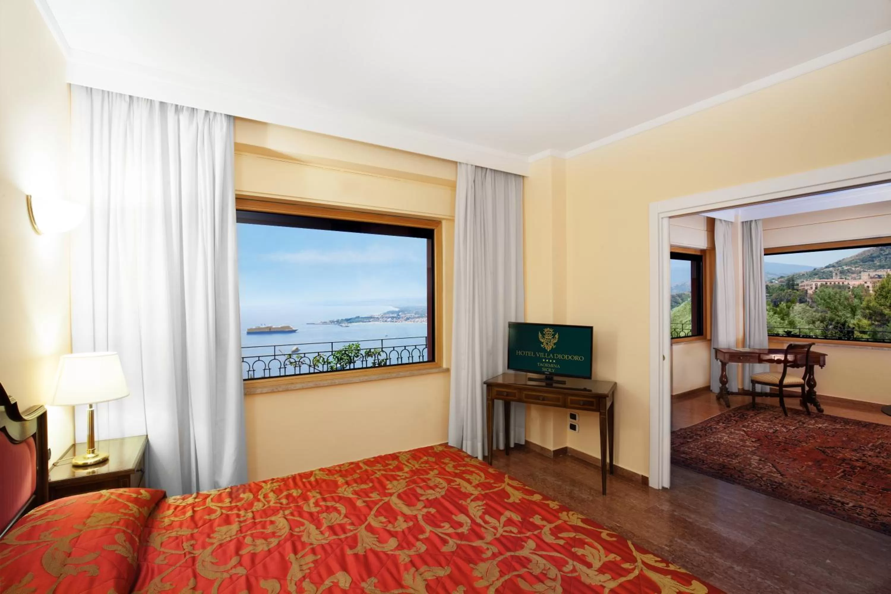 Bed in Hotel Villa Diodoro