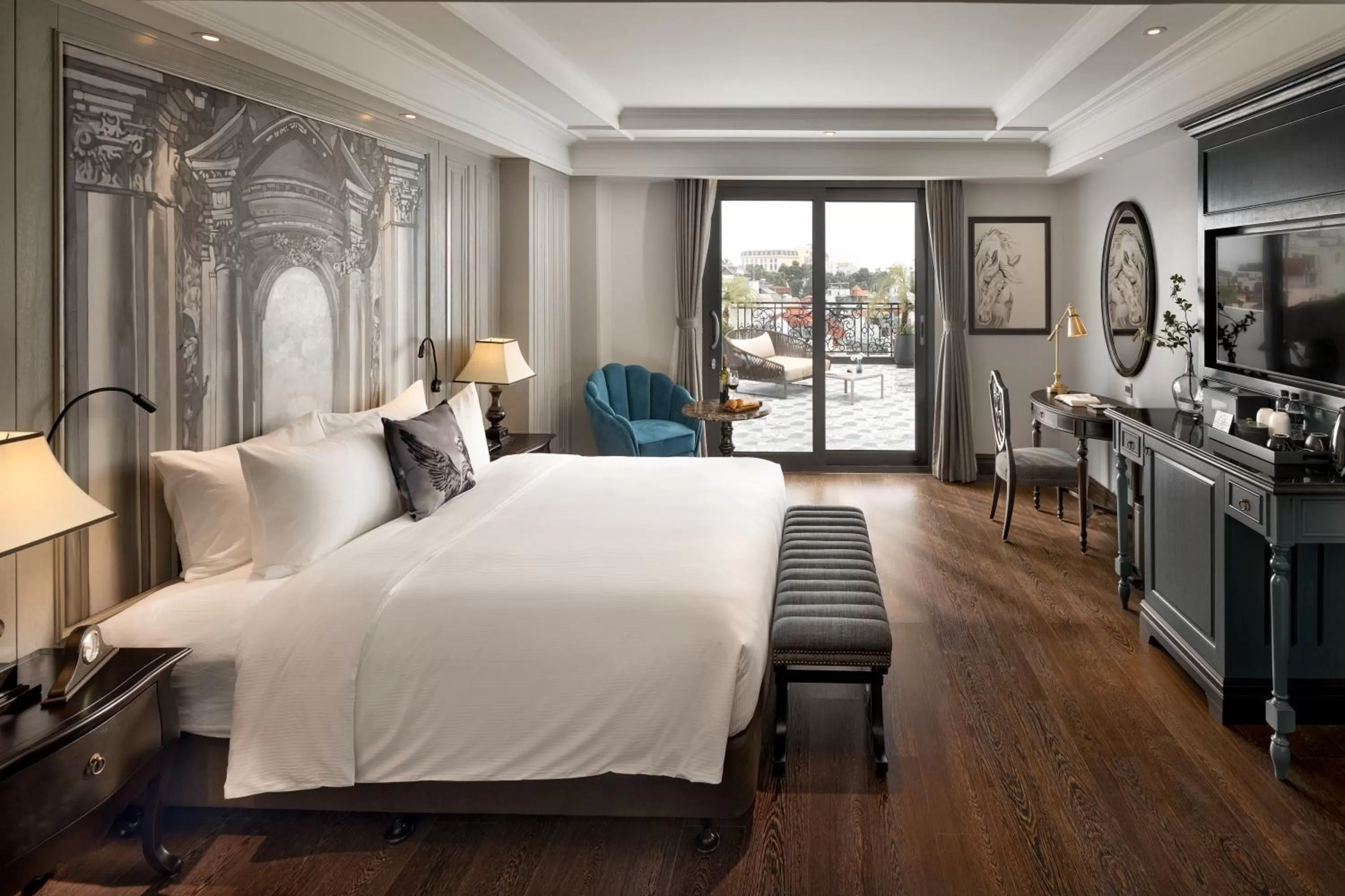 Property building, Bed in Meritel Hanoi