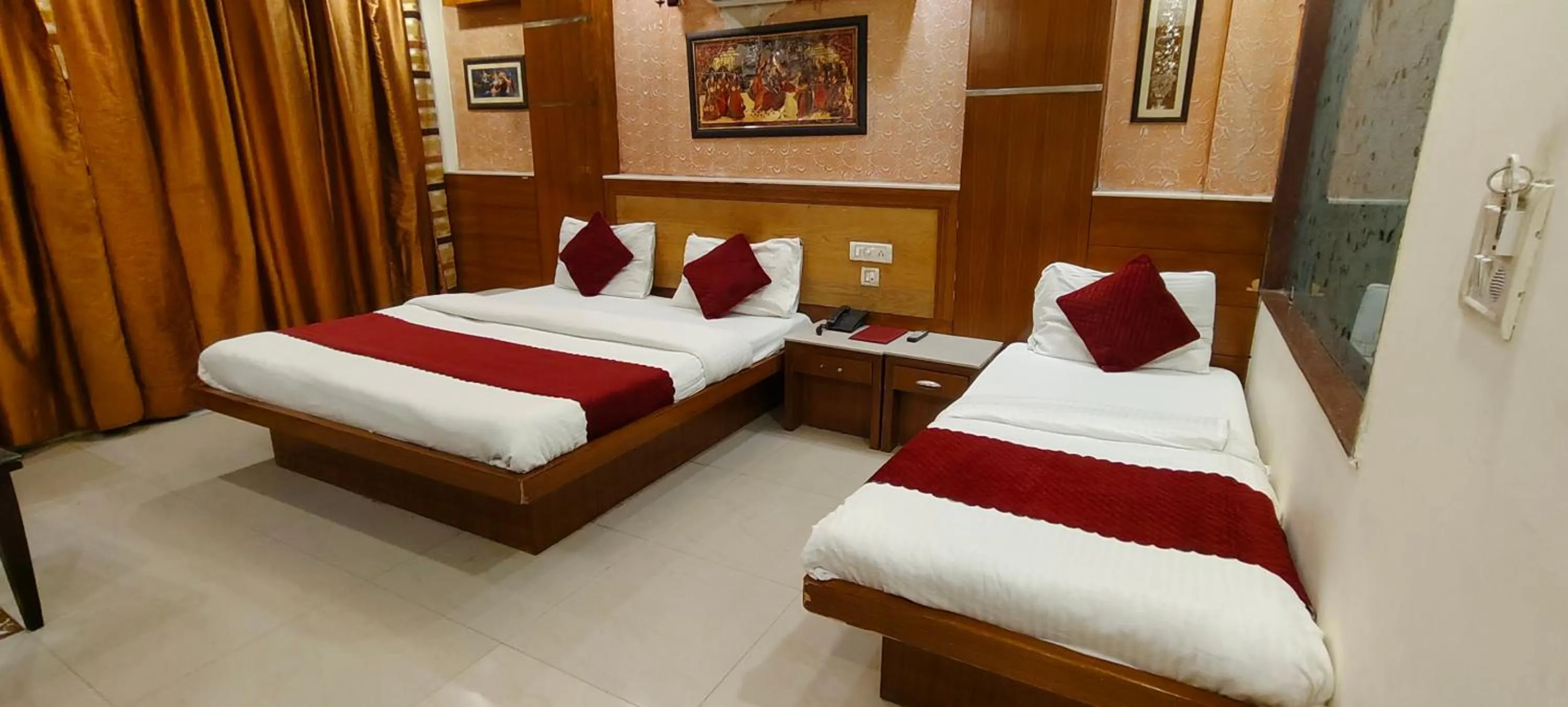 Bed in Hotel Star View