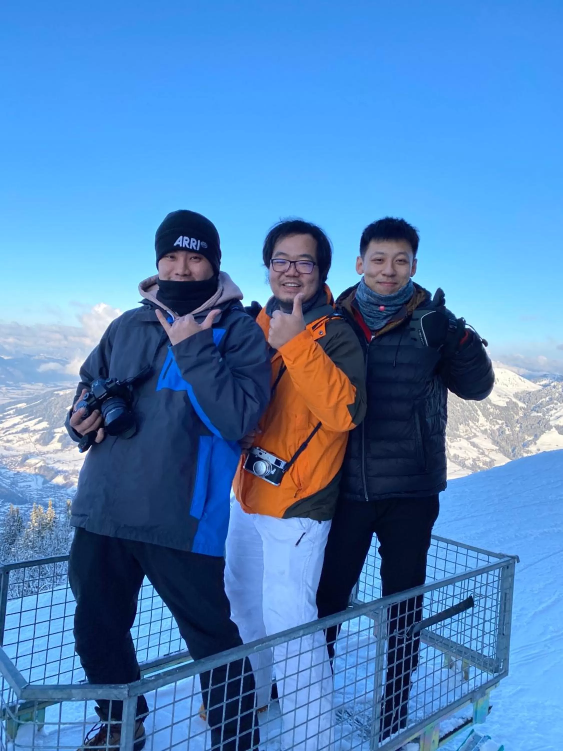 Hocheckhuette On Top of the Kitzbuehel Hahnenkamm Mountain