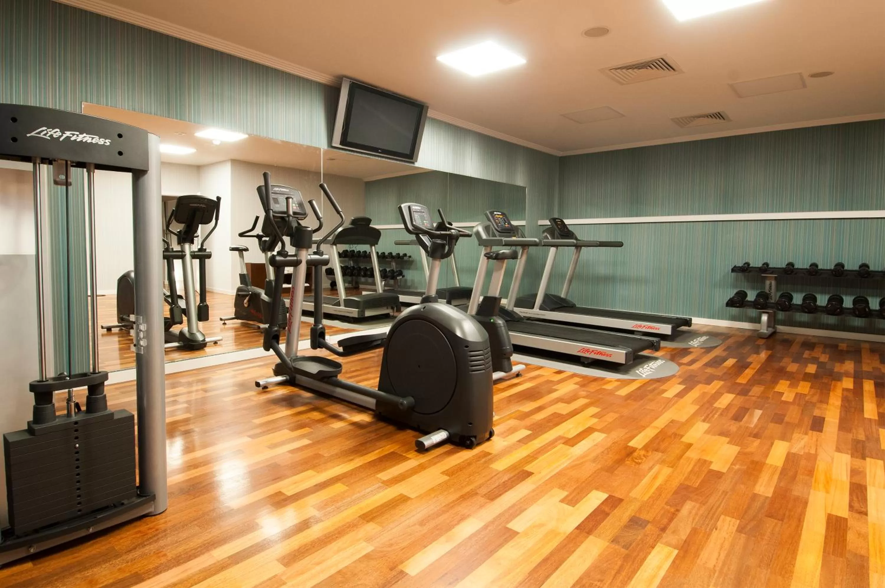 Fitness centre/facilities in Radisson Blu Hotel Wroclaw