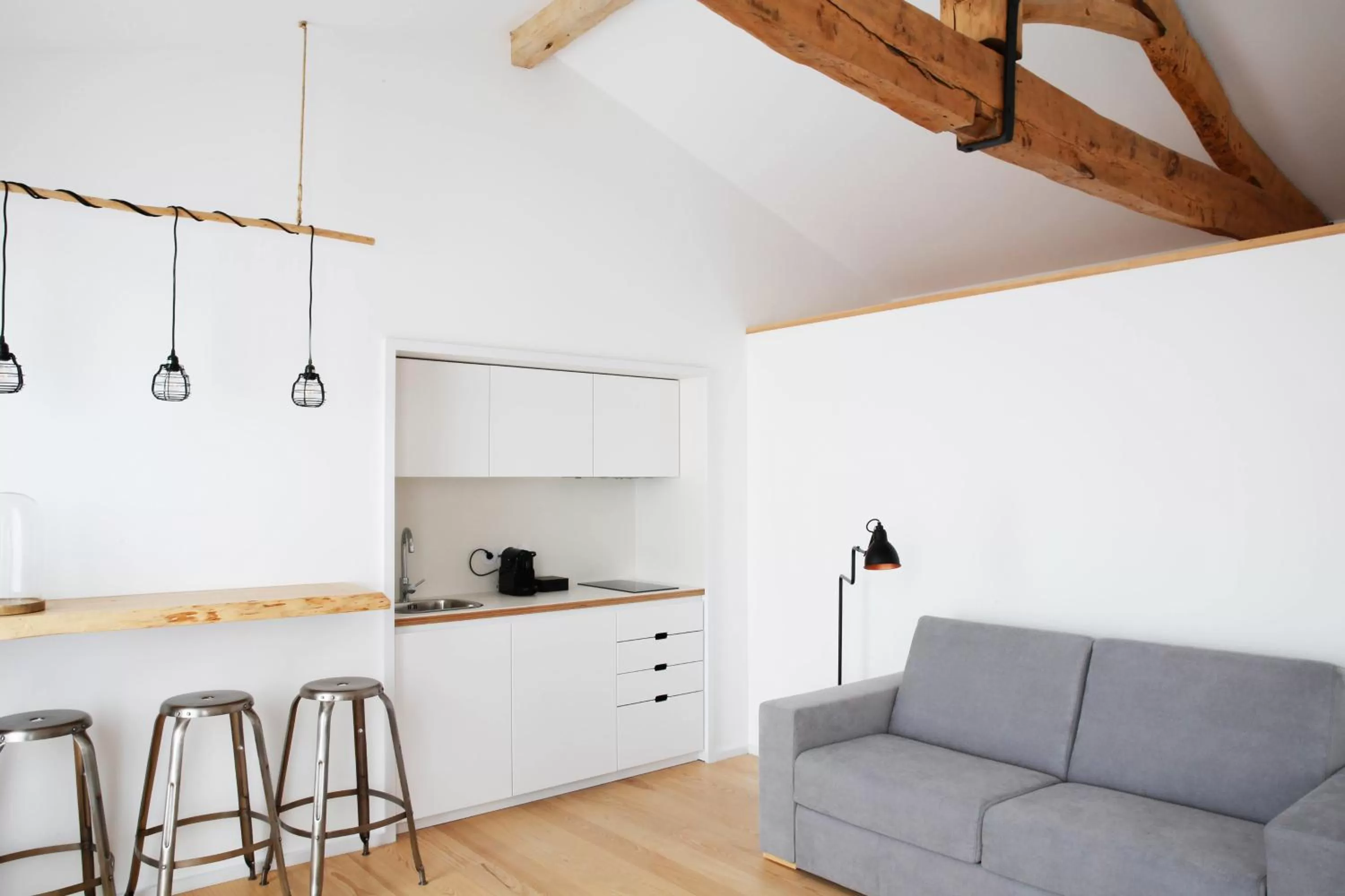 Kitchen or kitchenette in Sapientia Boutique Hotel