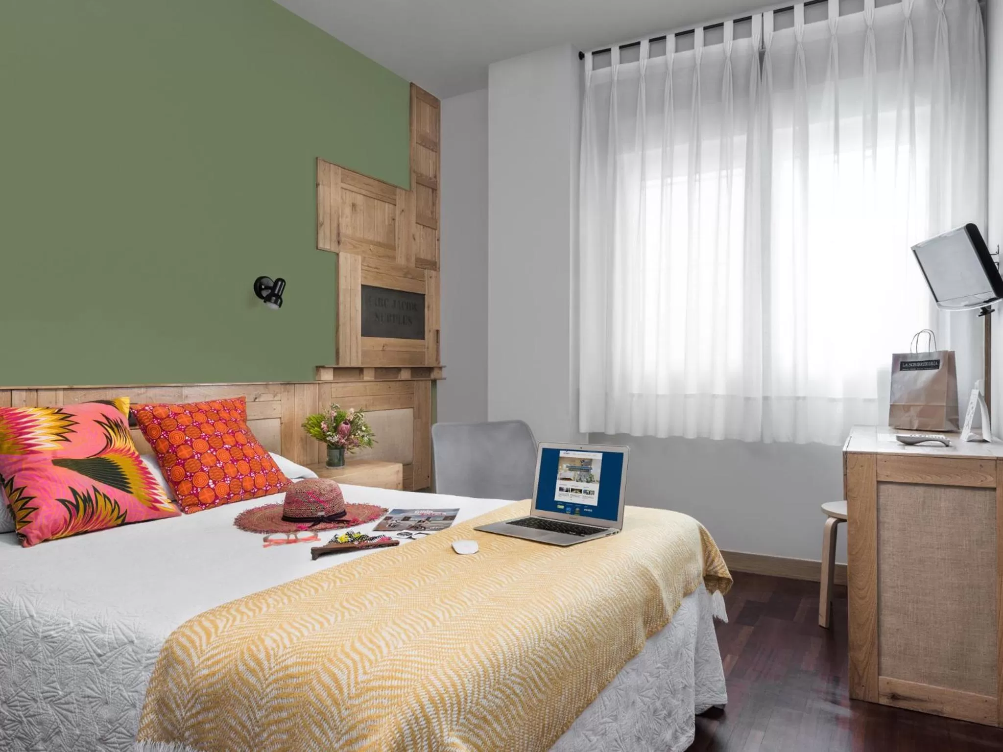 Bed in Hotel San Miguel