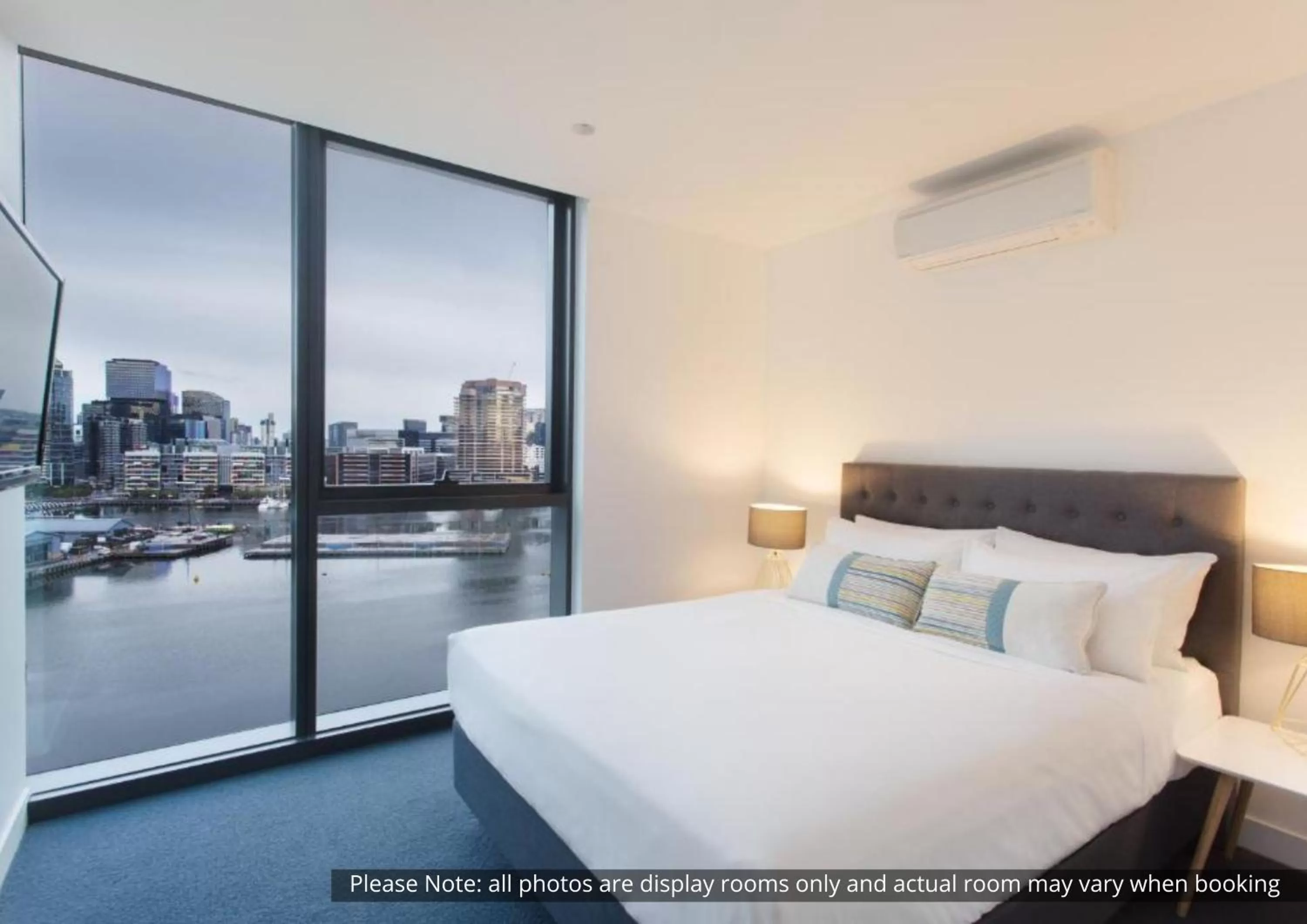 Bedroom, Bed in The Sebel Residences Melbourne Docklands Serviced Apartments