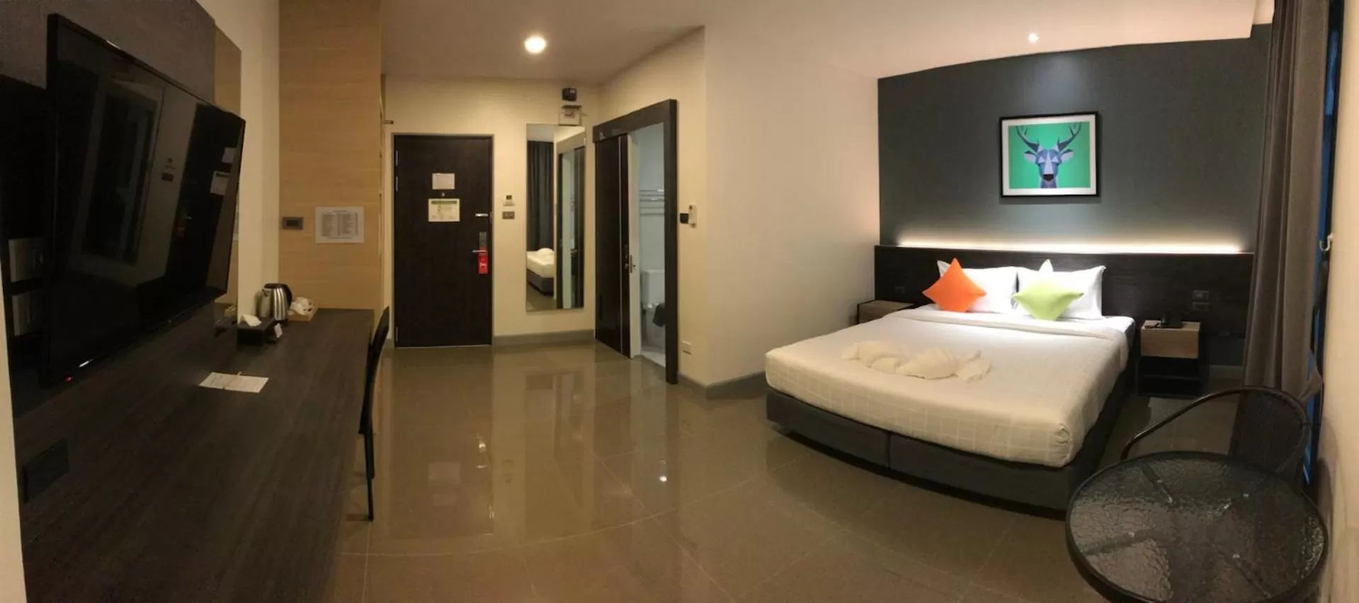 Bed in Clover Hotel Hatyai