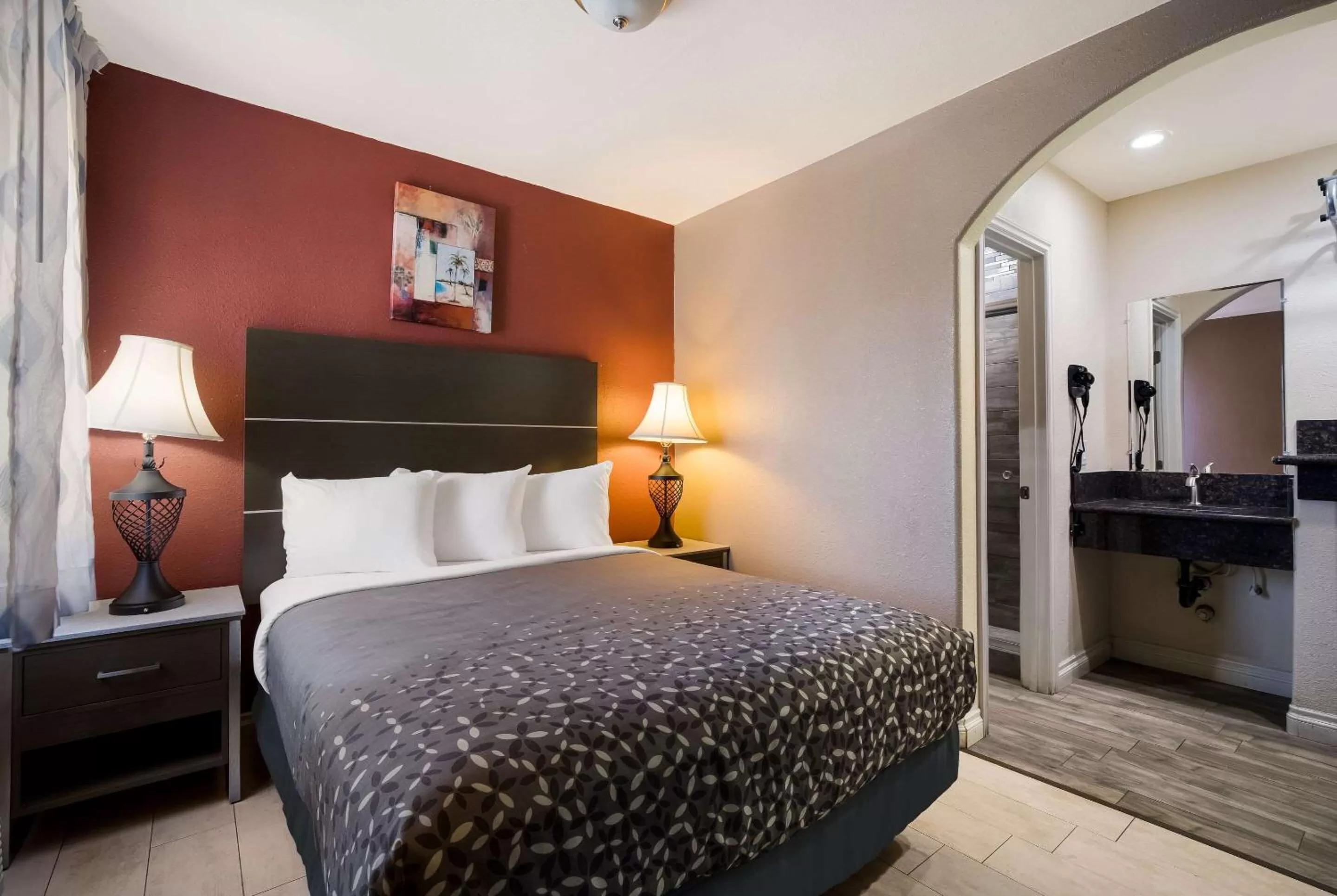 Bed in Rodeway Inn near Coachella