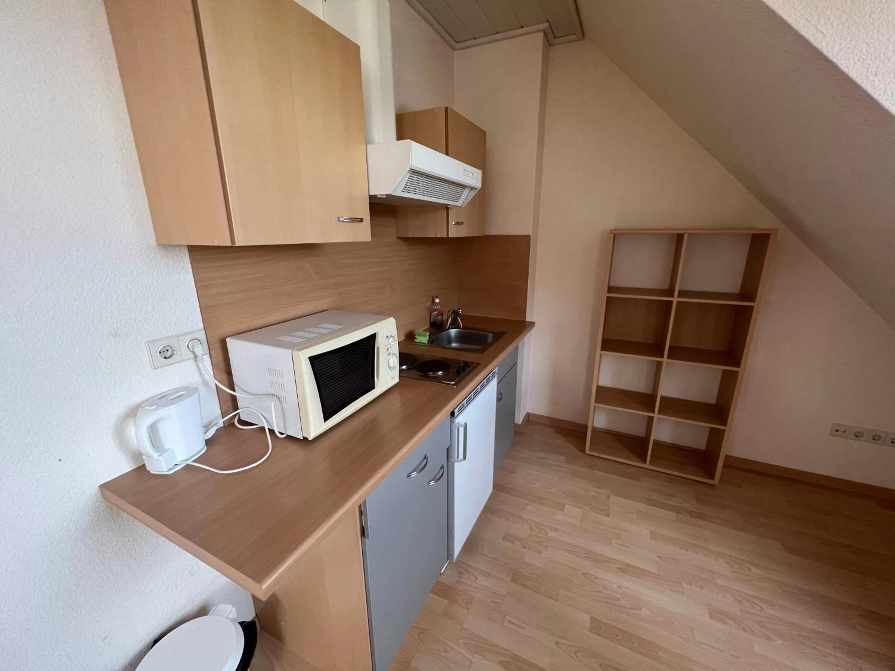 Kitchen or kitchenette in Hotel Rehkitz