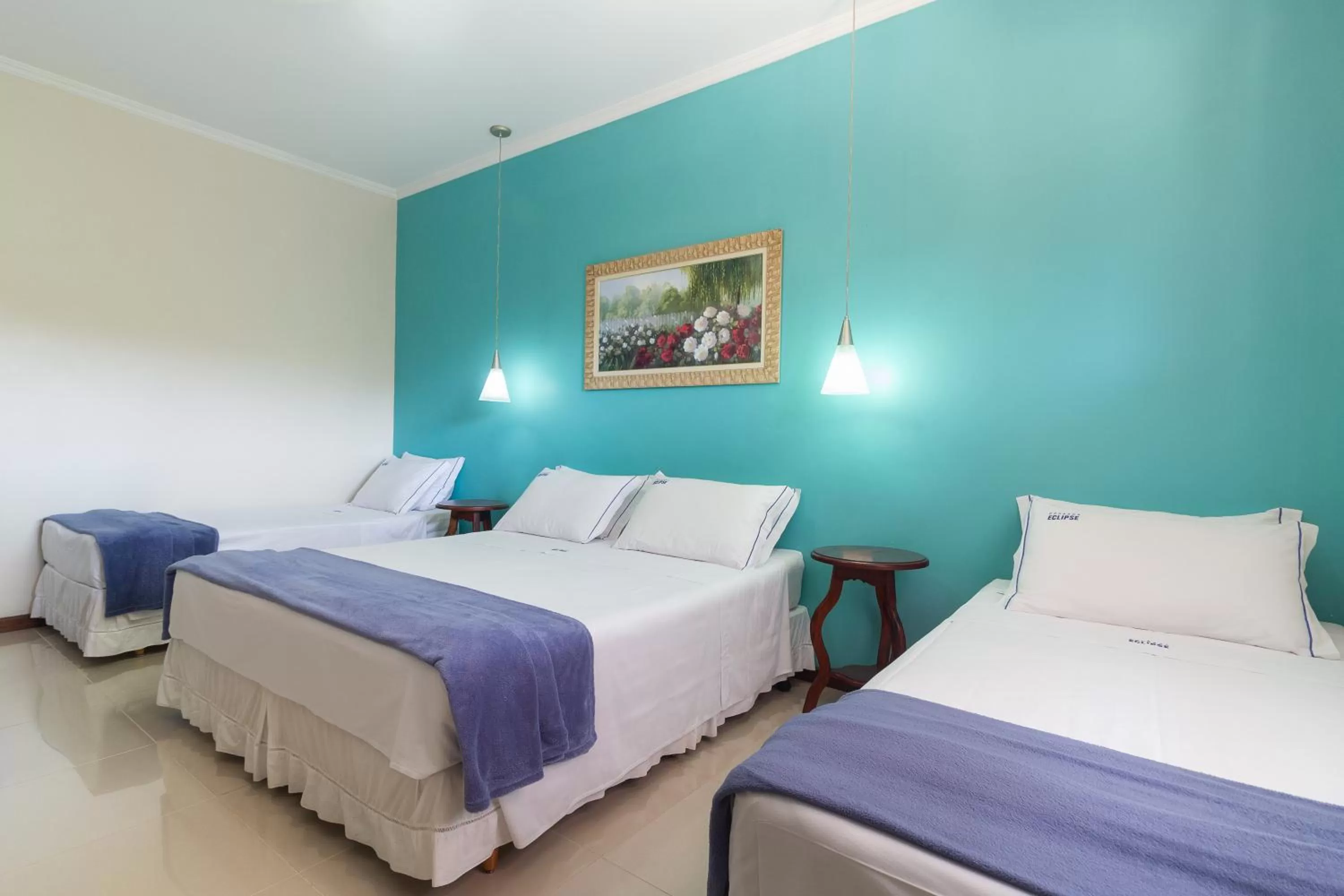 Bed in Pousada Eclipse Paraty