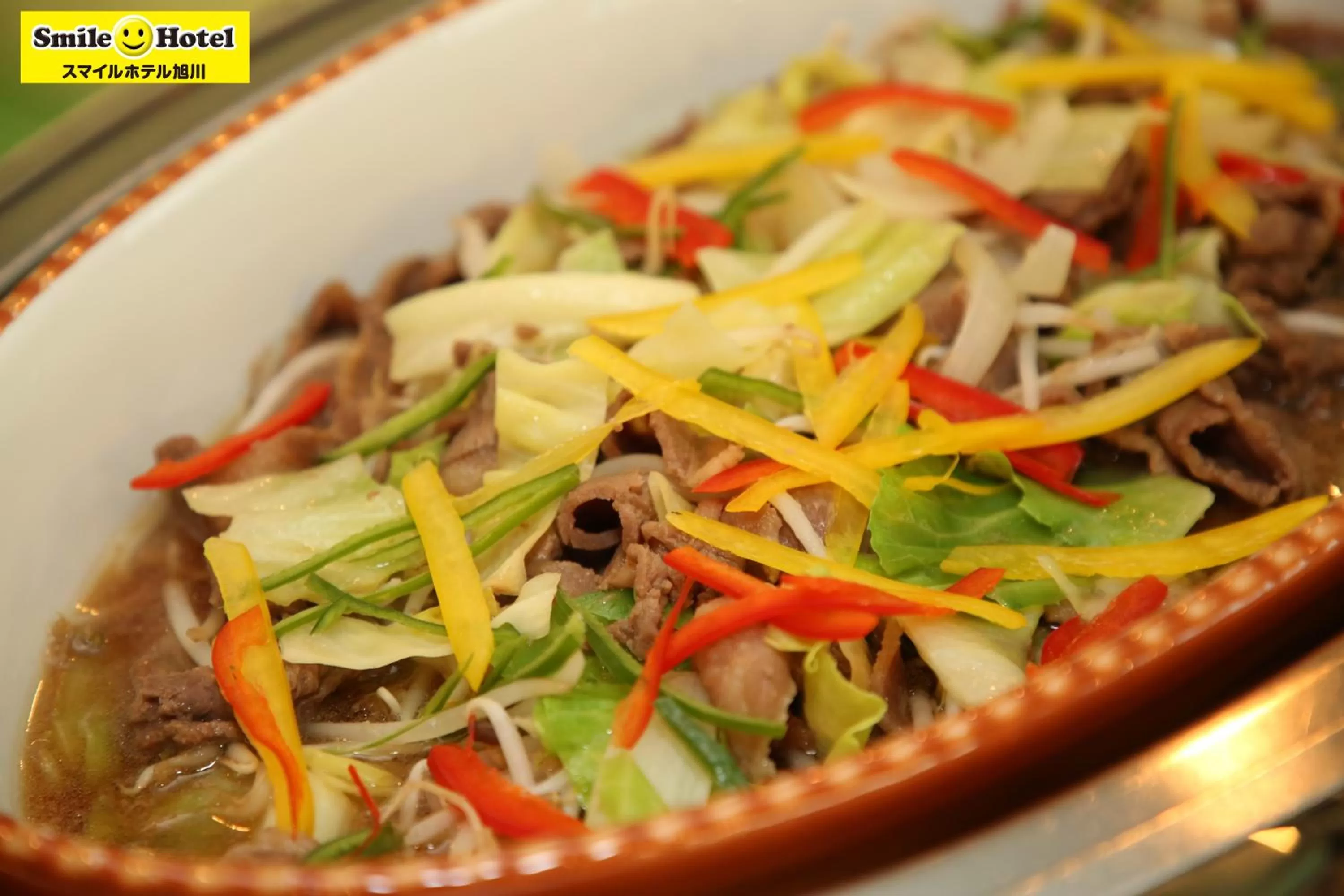 Buffet breakfast in Smile Hotel Asahikawa