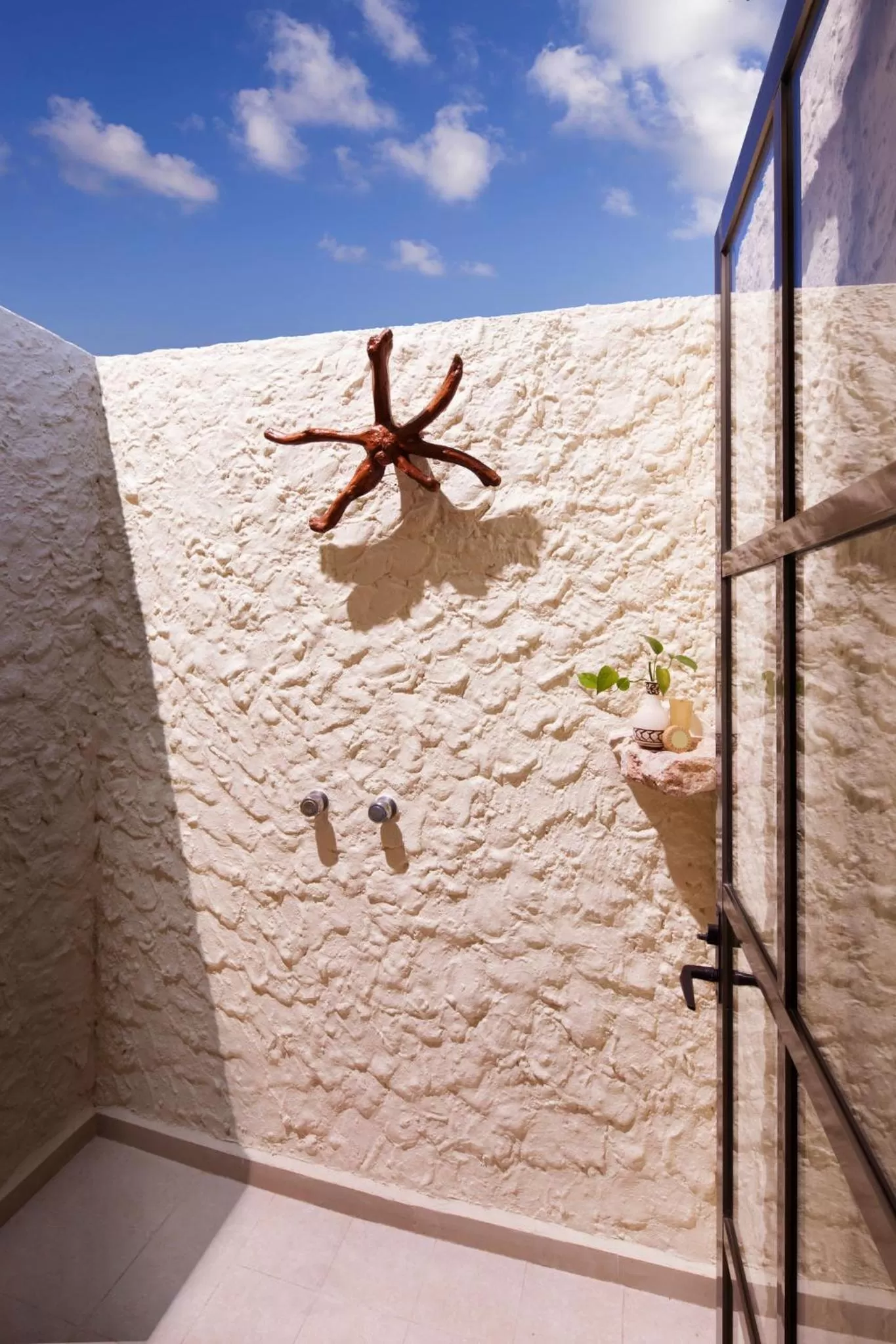 Shower in Palafitos Overwater Bungalows at El Dorado Maroma, Gourmet All Inclusive by Karisma - Adults Only