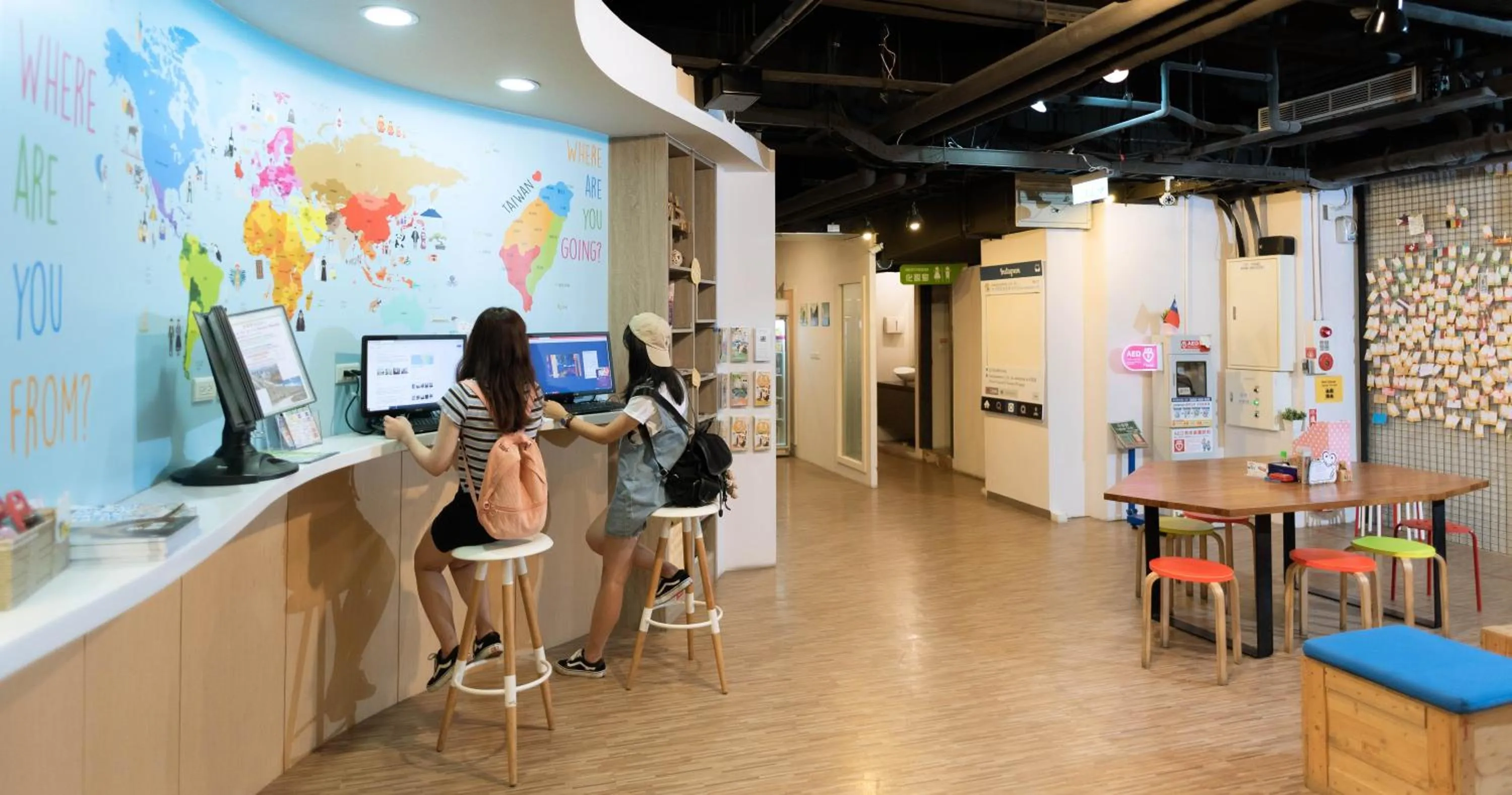 Lobby or reception in Uno Backpackers Inn