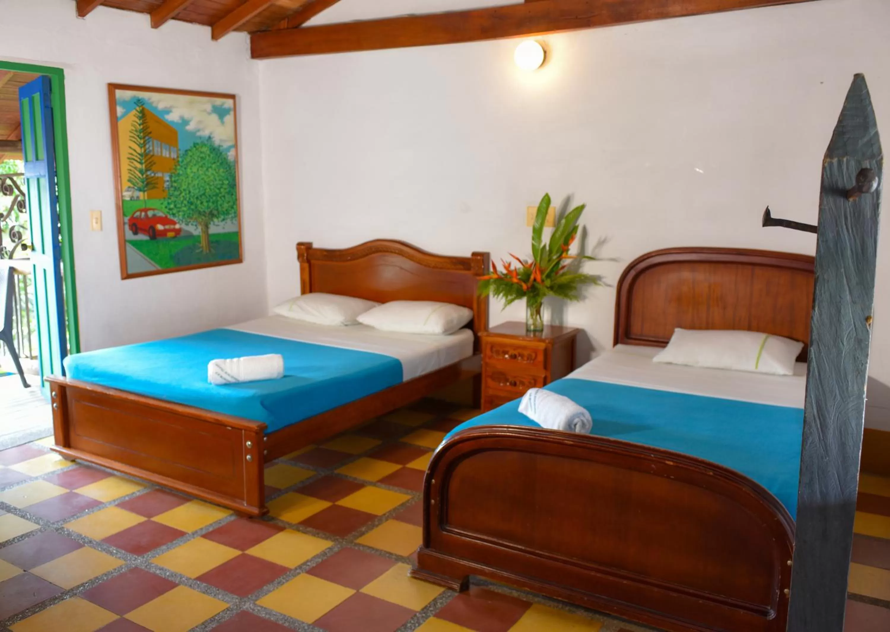 Bed in Hotel Hacienda la Bonita