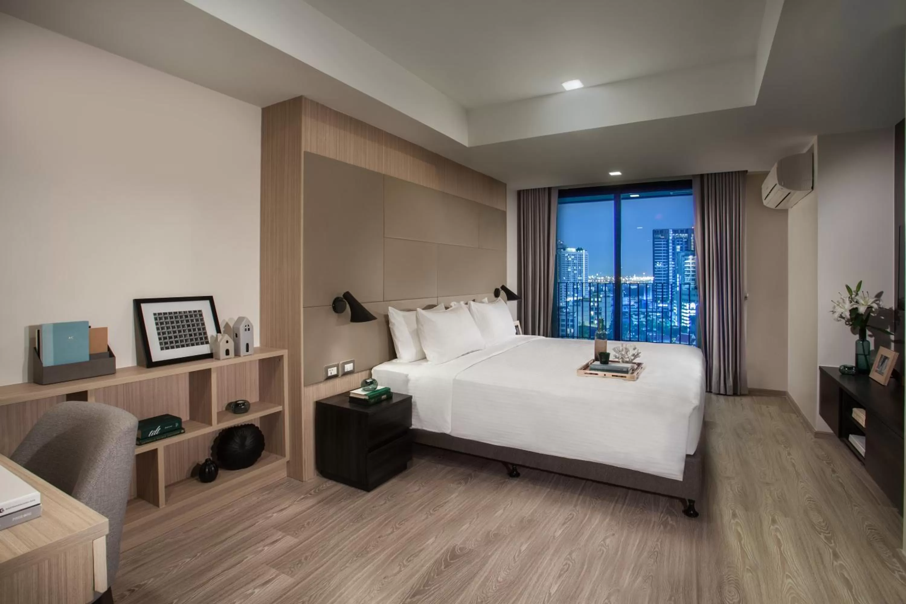 Bedroom, Bed in Somerset Ekamai Bangkok