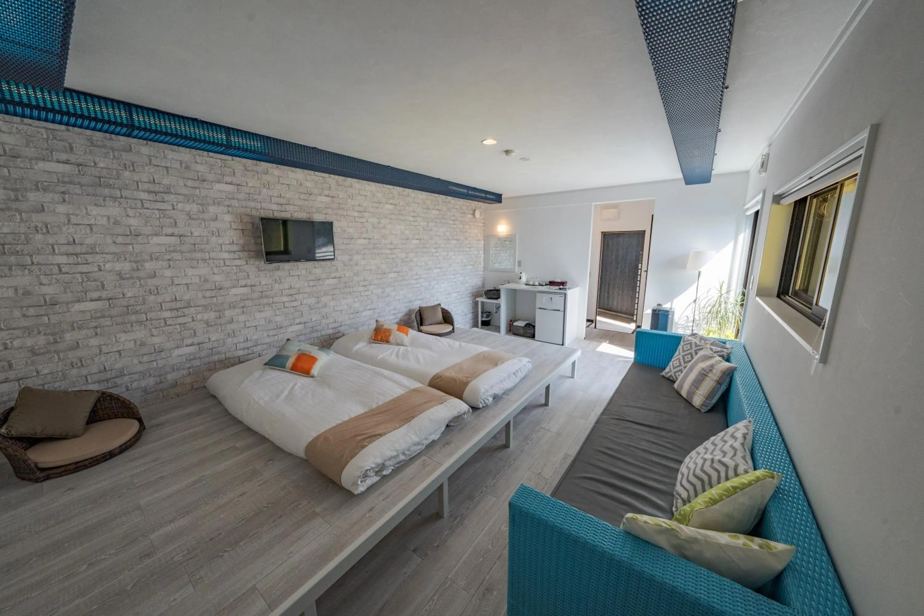 Bed in XYZ Private Spa and Seaside Resort