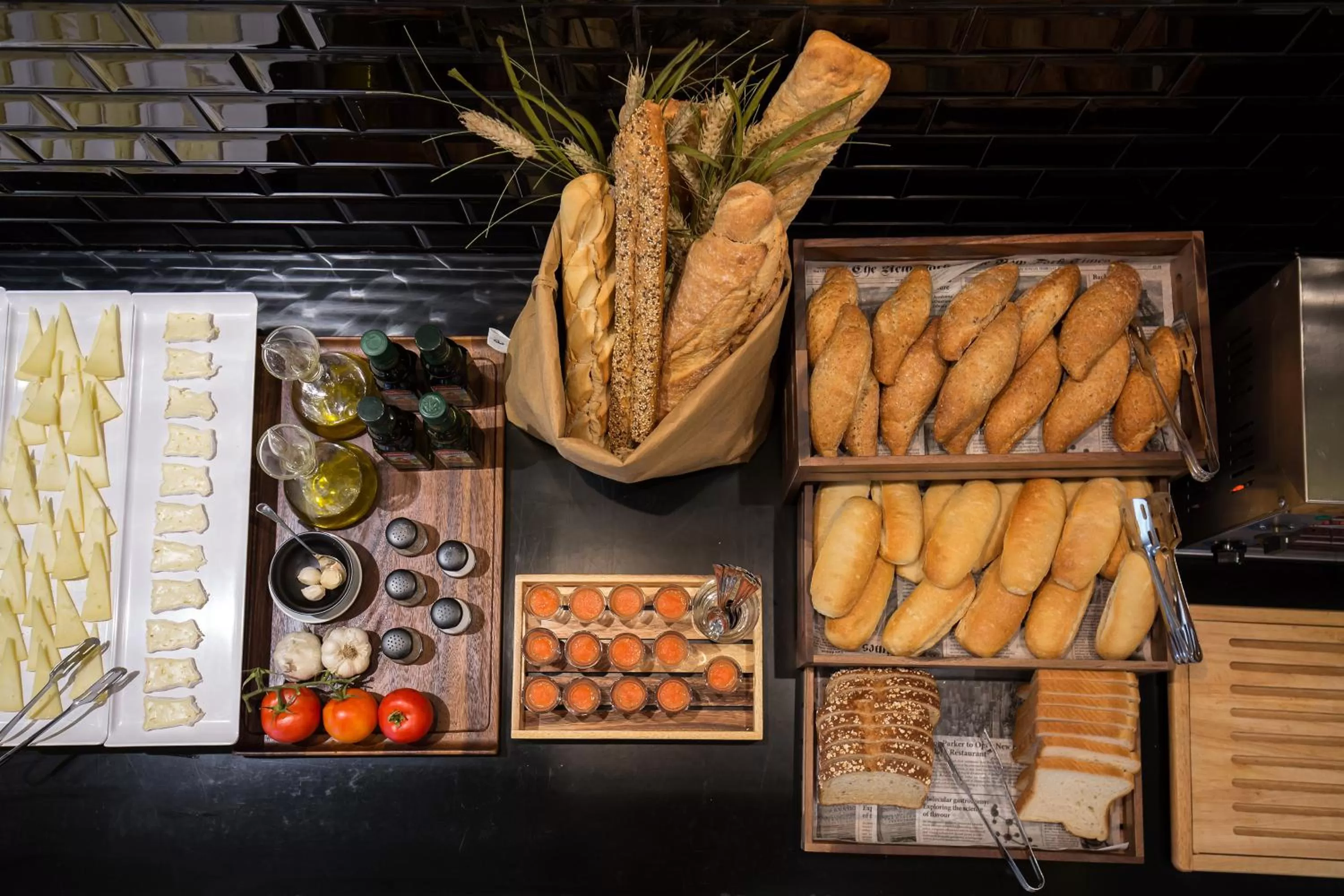 Buffet breakfast in Habitus Hotel Leyre