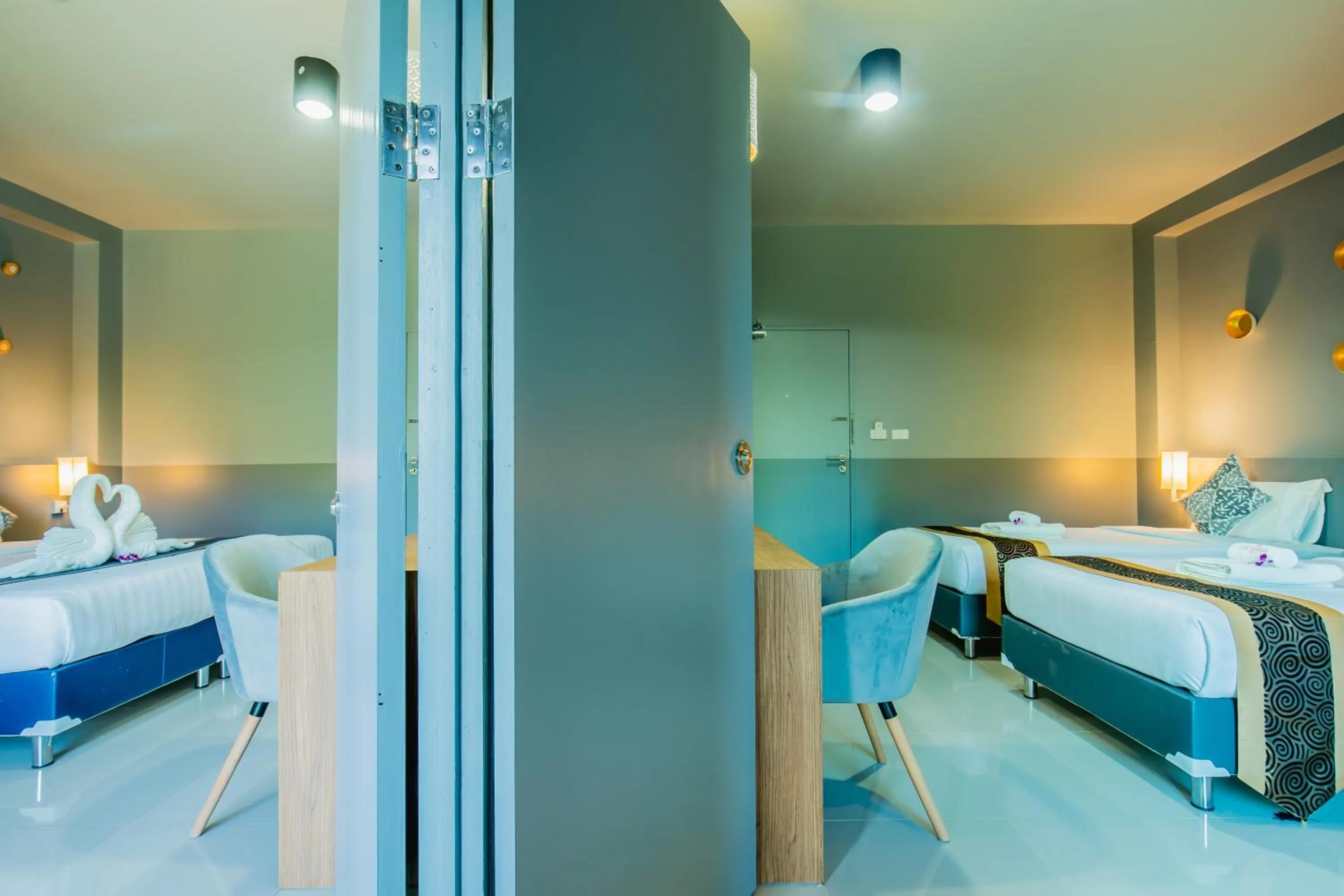 Bedroom, Bed in The Rubber Hotel Phuket