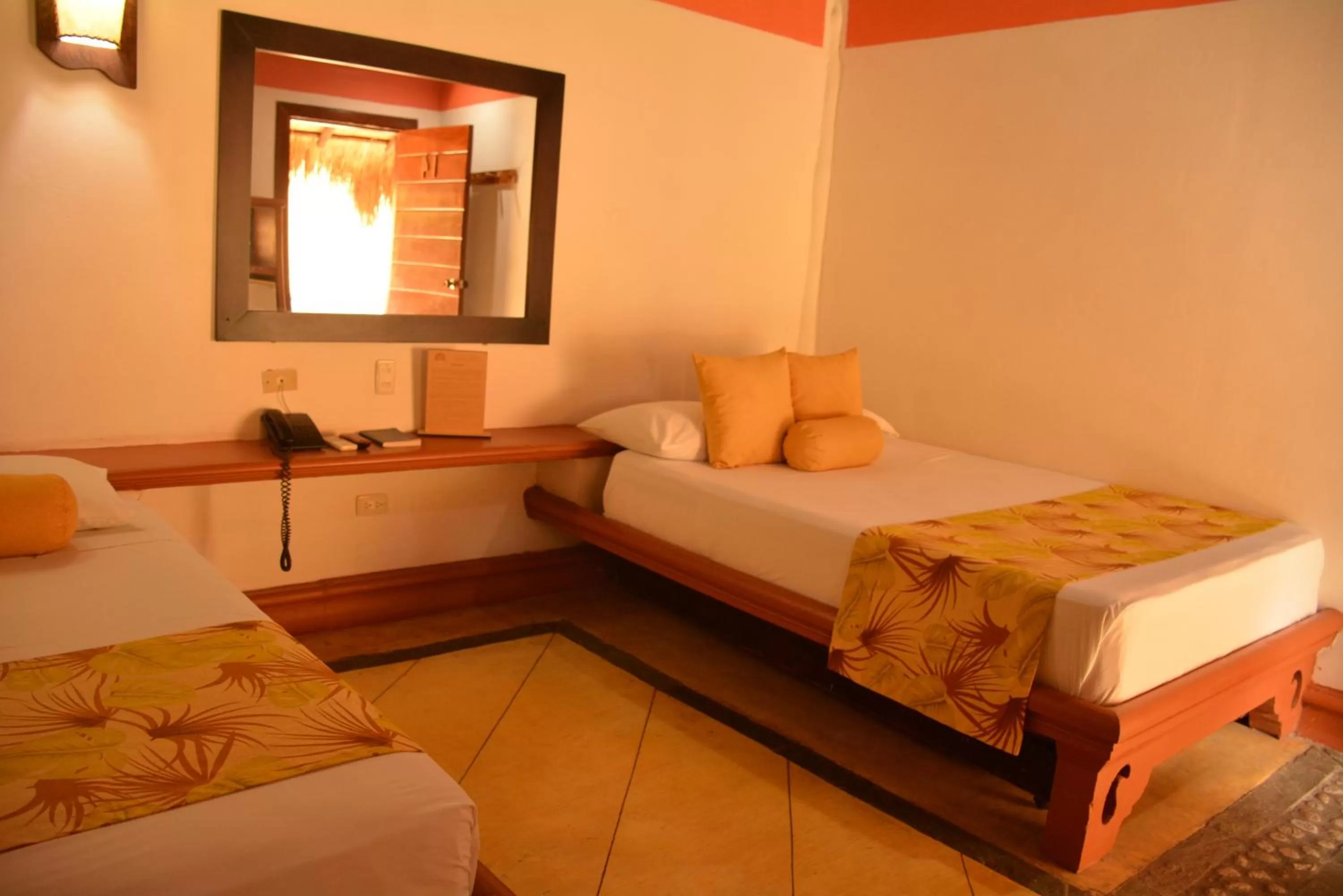 Bed in Hotel Portón del Sol