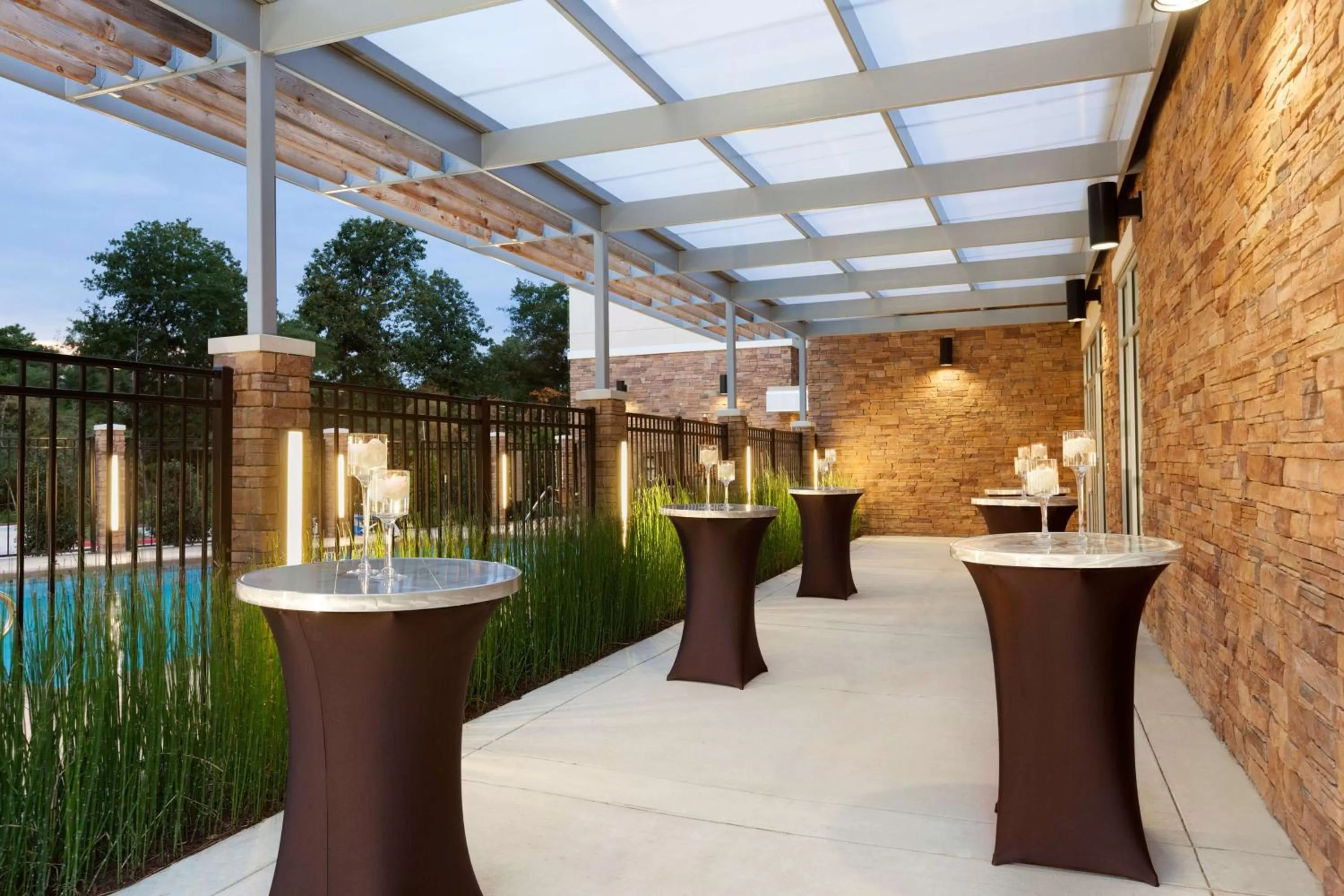 Patio in Hyatt Place Houston/The Woodlands