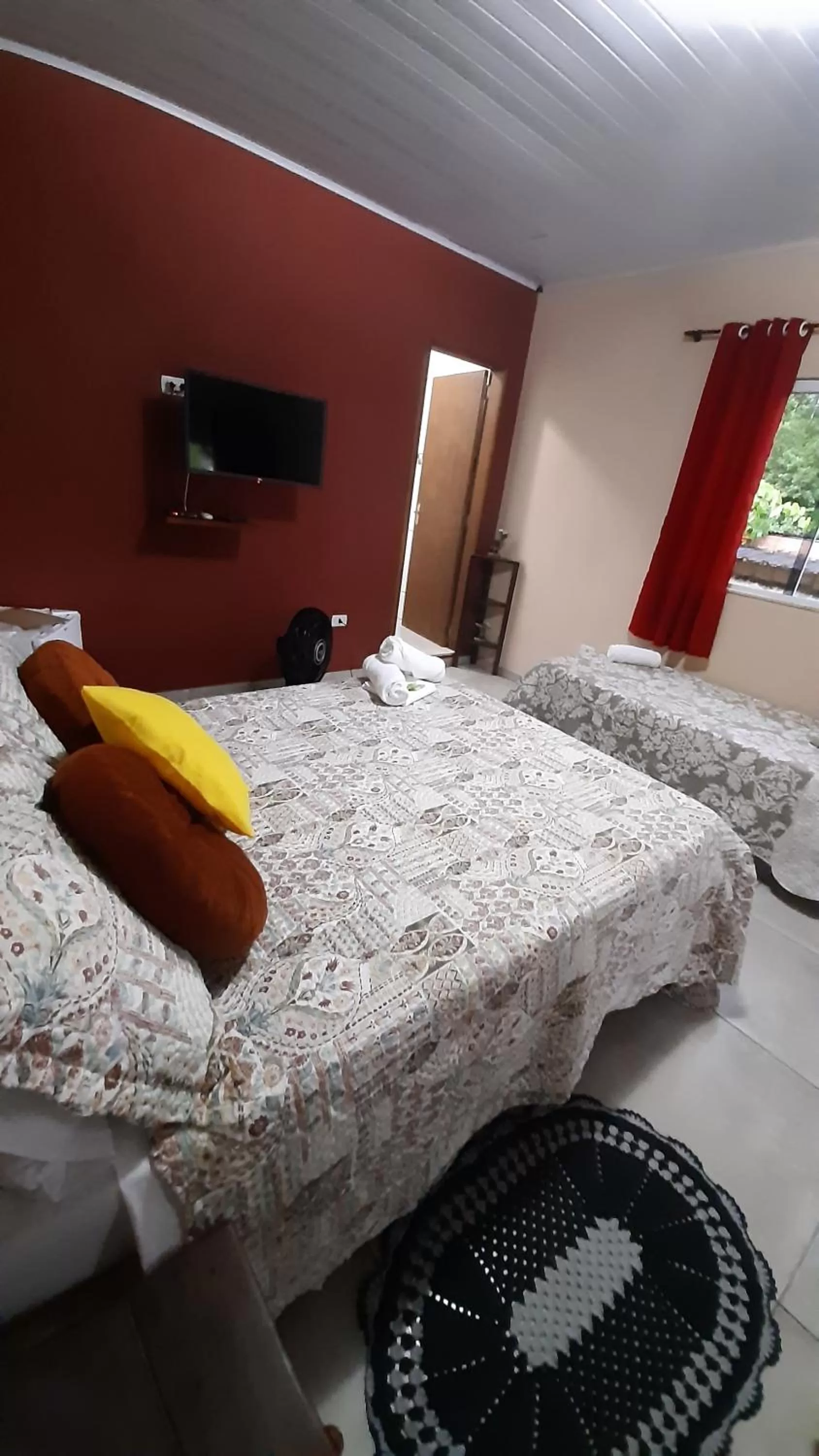 Bed in Pousada Recanto da Lu