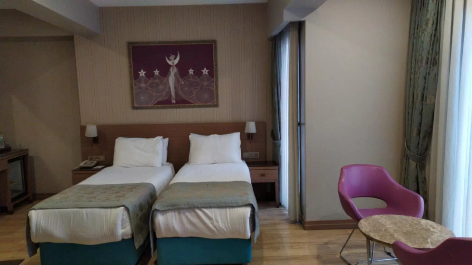 Bed in Taximist Hotel