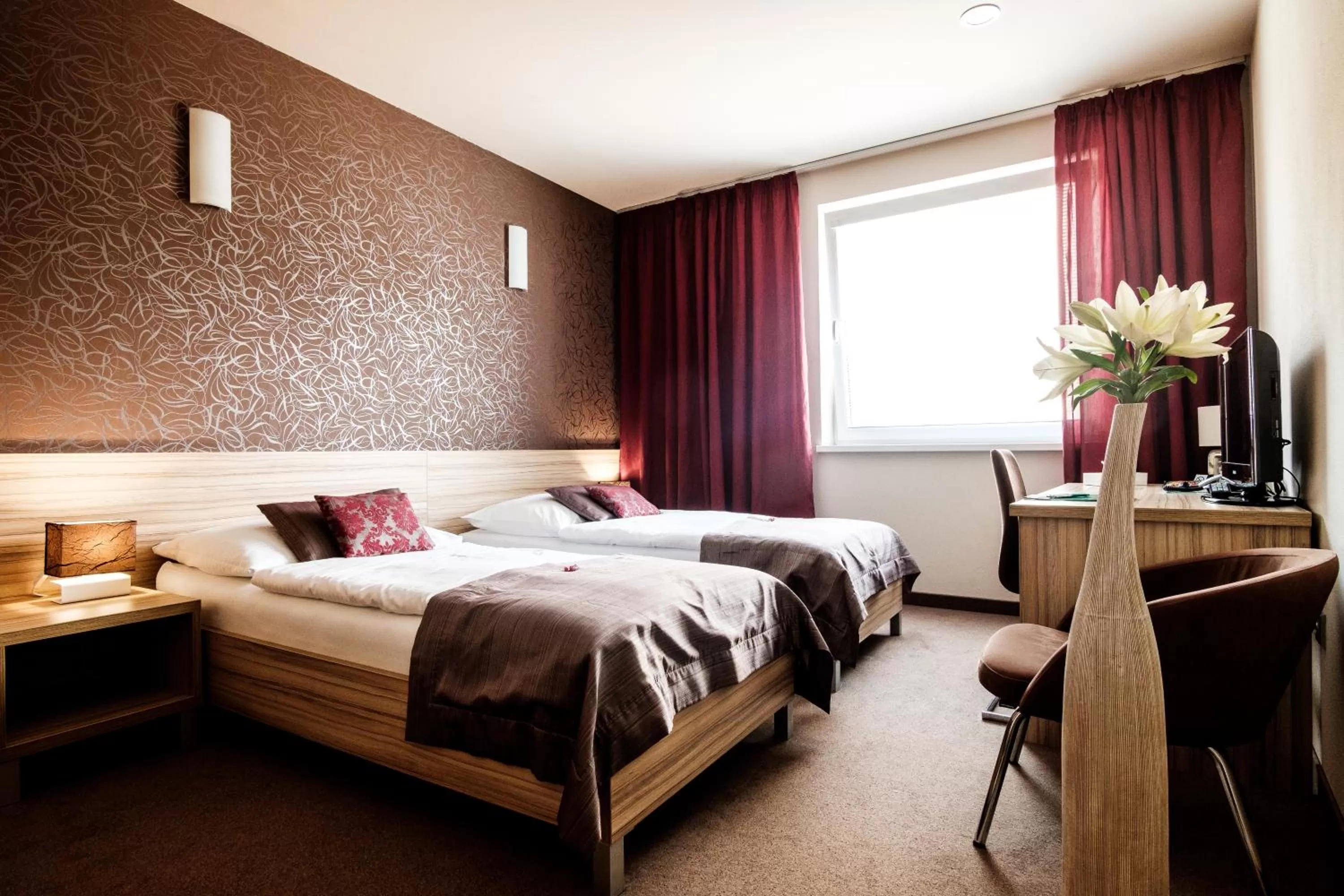 Bedroom, Bed in Hotel Deluxe with free Wellness and Fitness Centrum