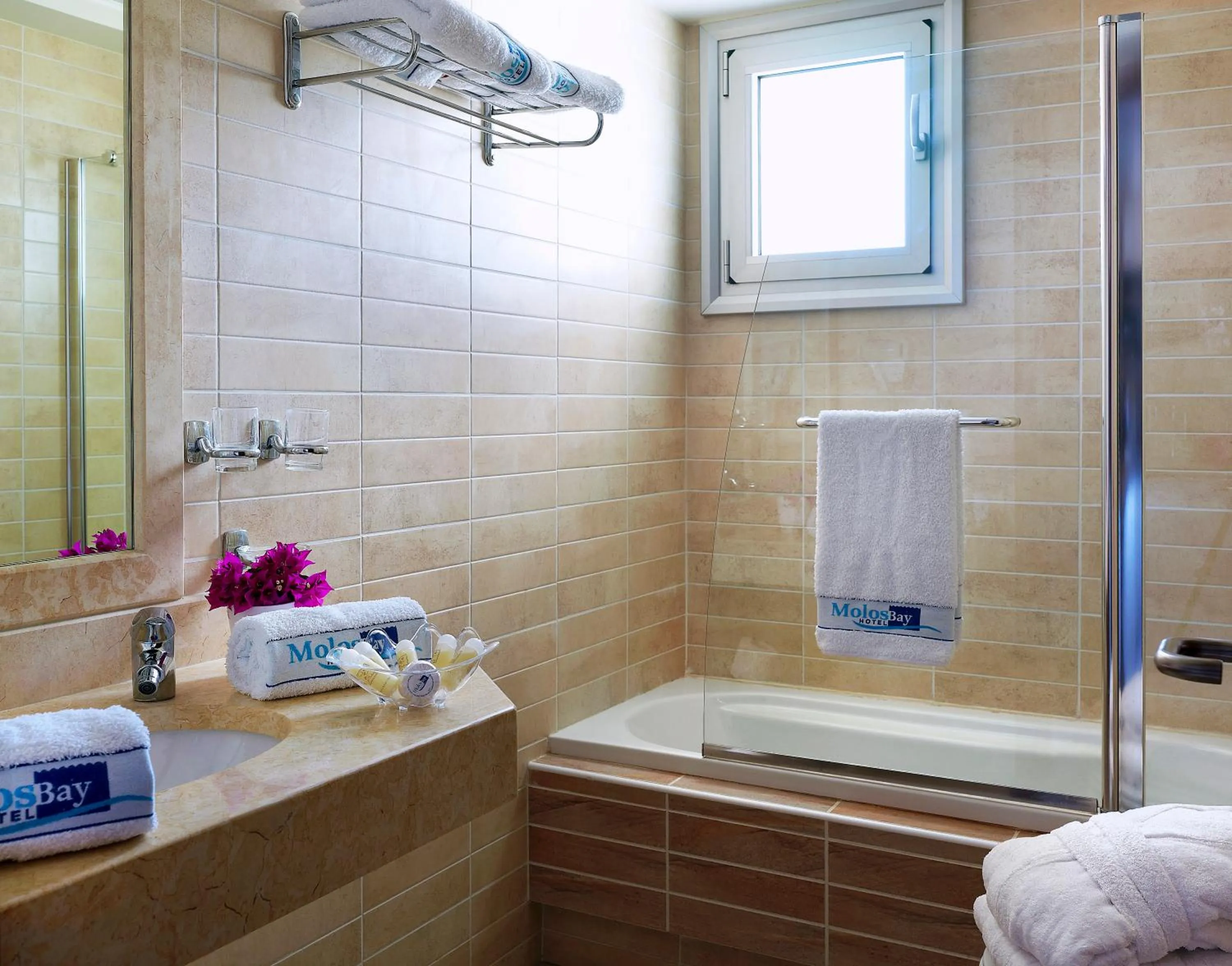 Bathroom in Molos Bay Hotel