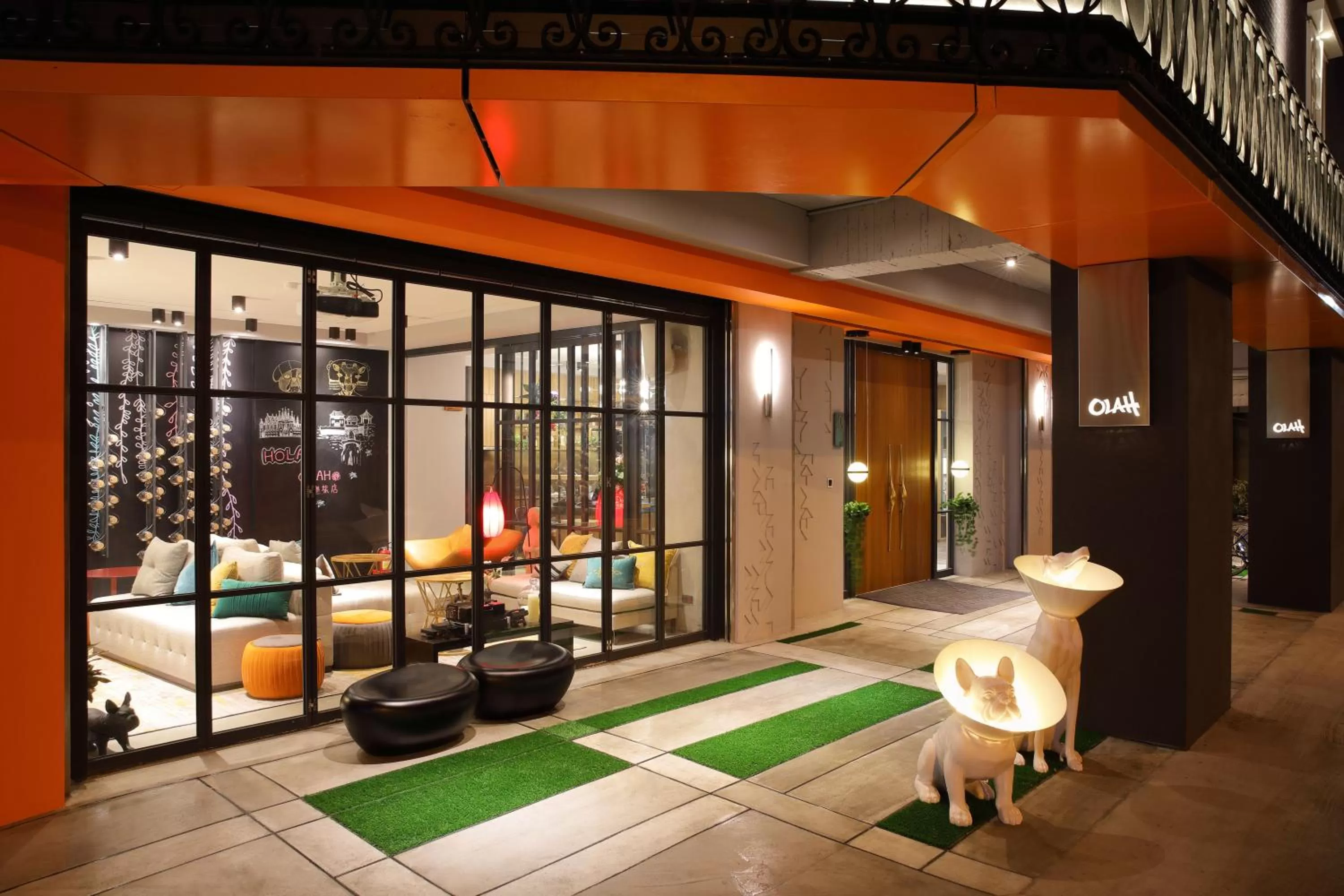 Facade/entrance in OLAH Poshtel - Hualien Zhongfu