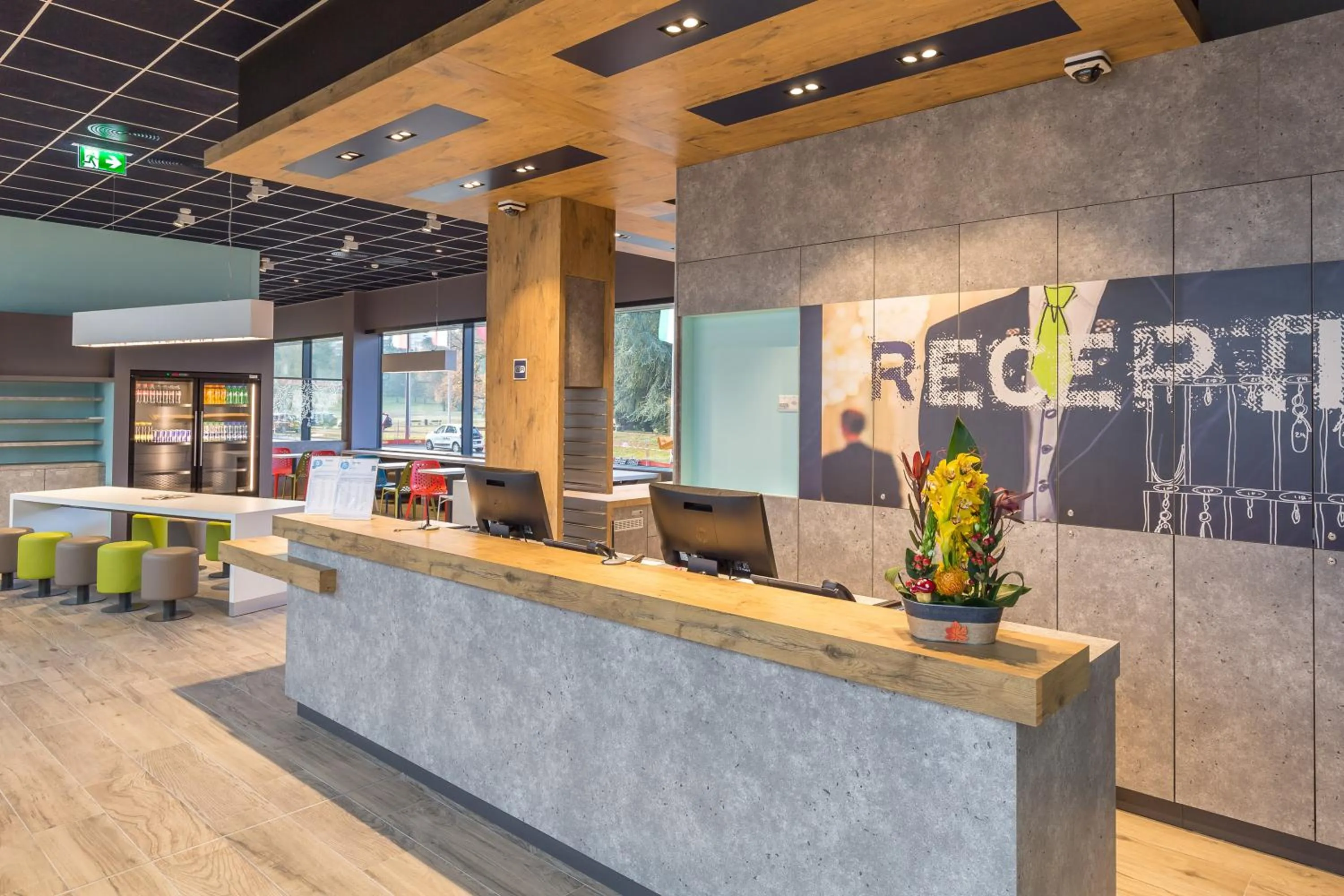 Lobby or reception in ibis budget Geneve Palexpo Aeroport