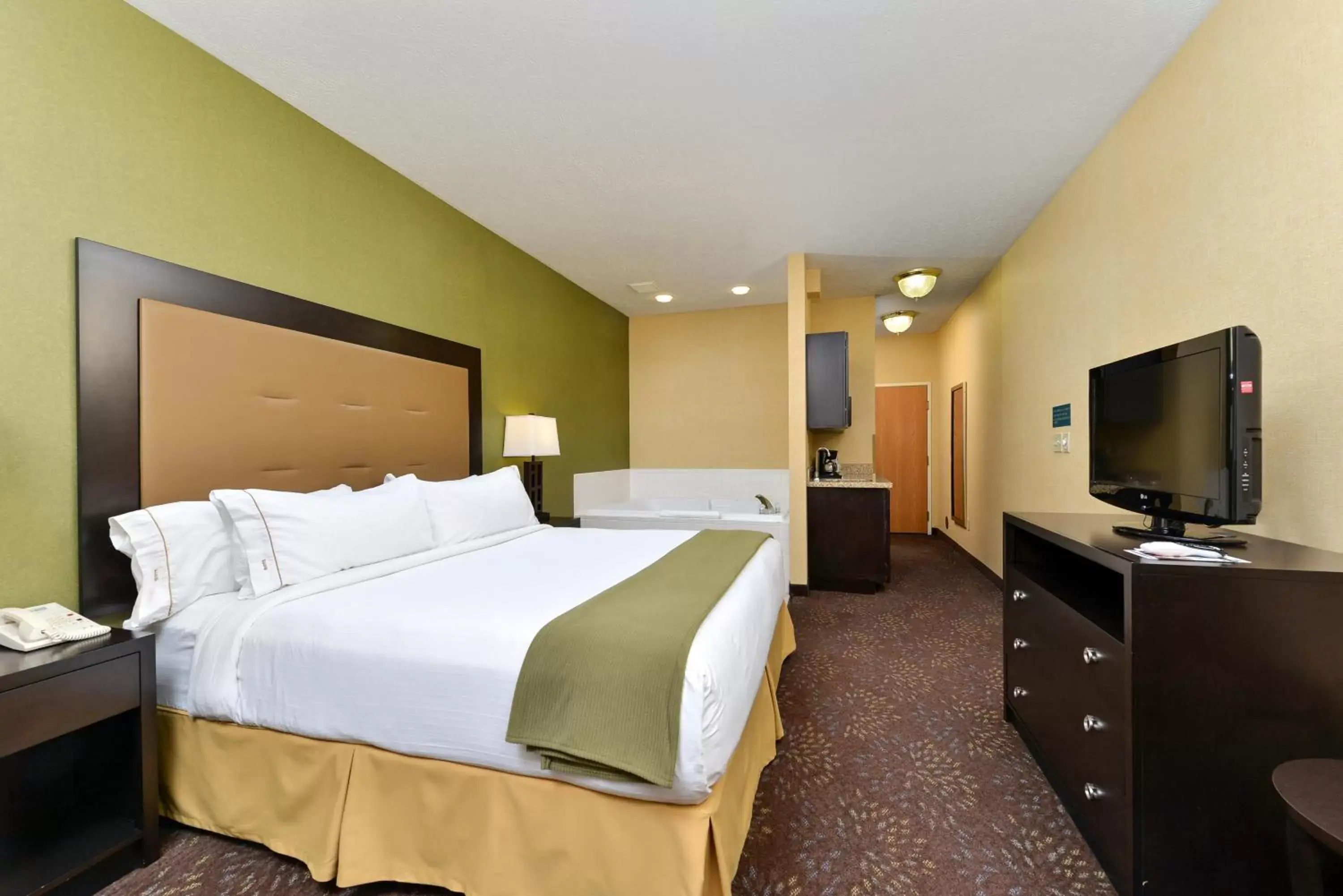 Deluxe King Room with Roll in Shower - Hearing Accessible in Holiday Inn Express Hotel & Suites Charlotte, an IHG Hotel Deluxe King Room with Roll in Shower - Hearing Accessible in Holiday Inn Express Hotel & Suites Charlotte, an IHG Hotel