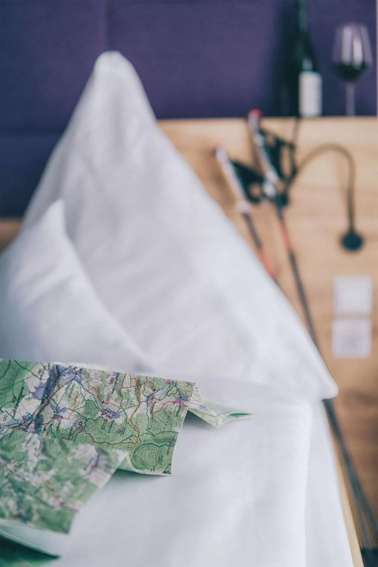 Decorative detail, Bed in Hotel Restaurant Kochschule Rössle