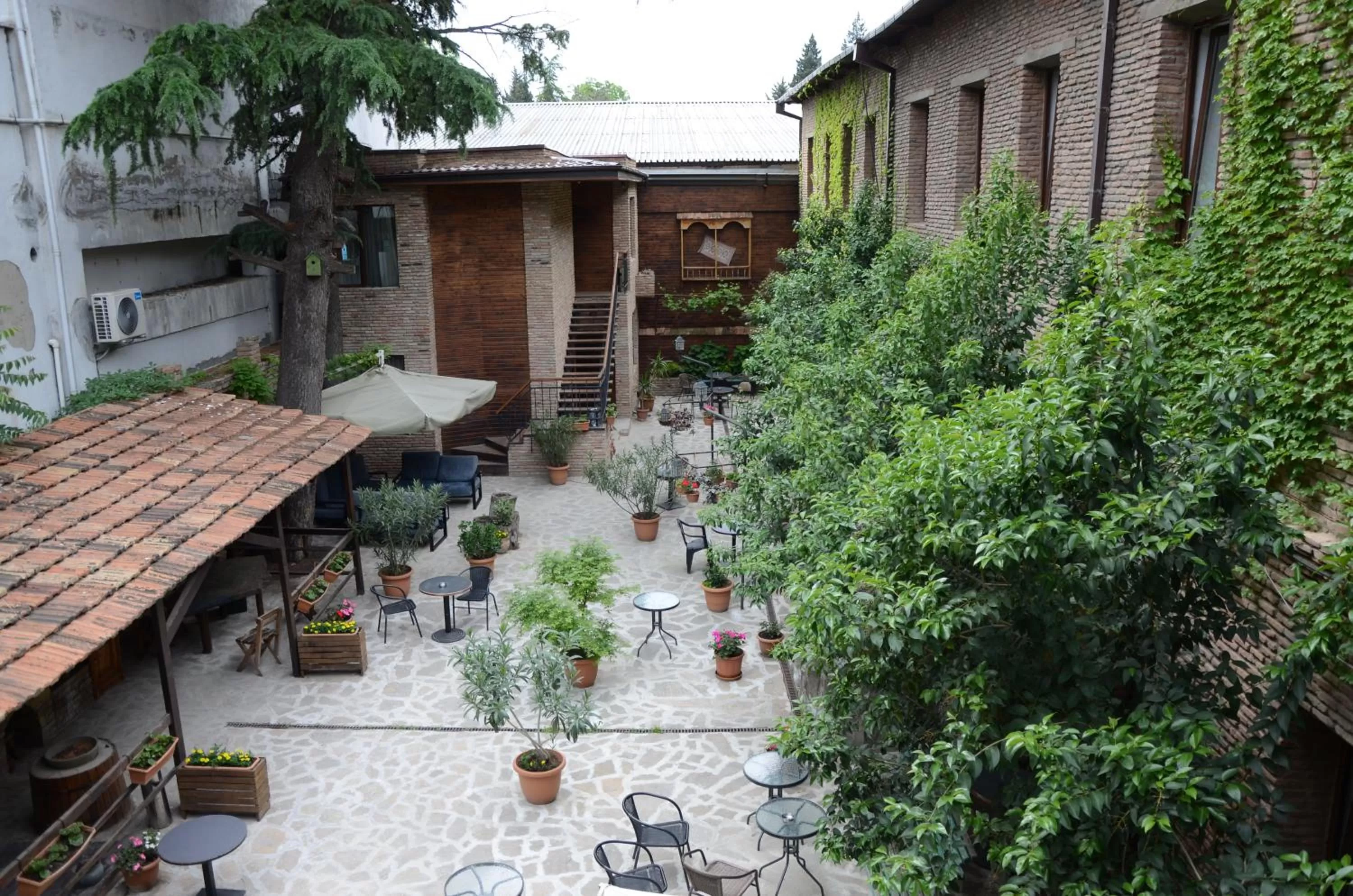 Inner courtyard view in Tiflis Hotel
