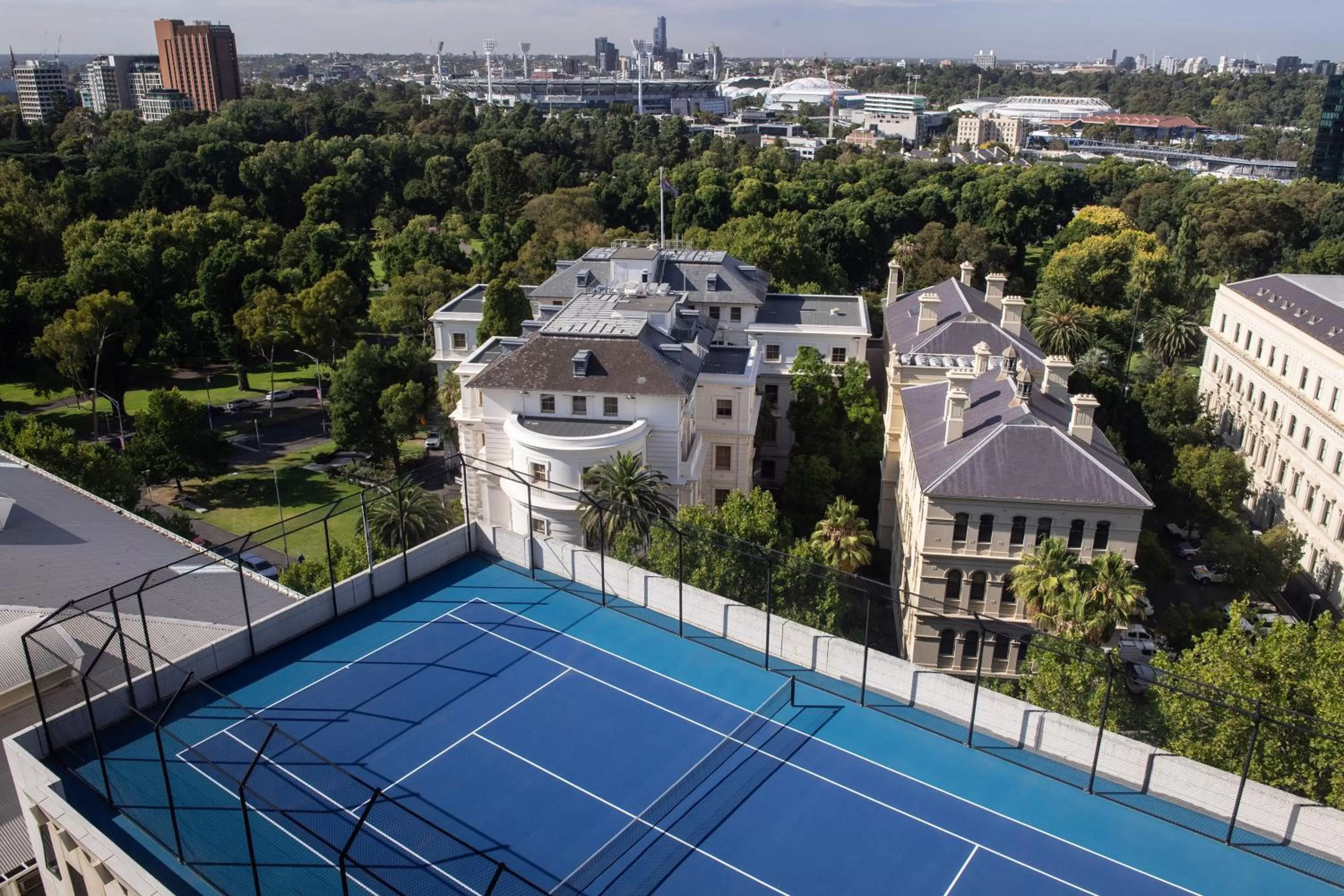 Tennis court in Park Hyatt Melbourne