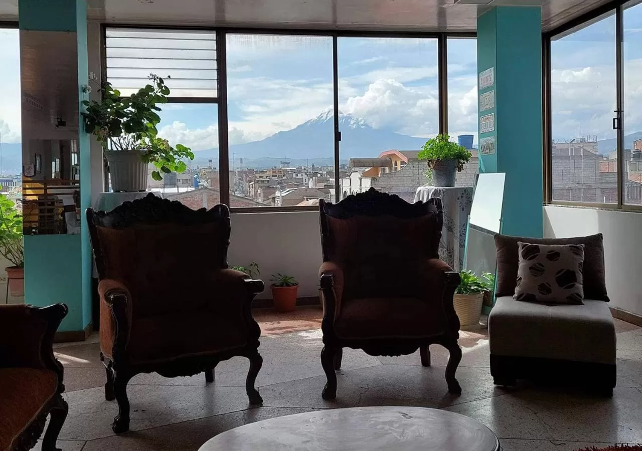 Property building, Mountain View in La Merced Plaza Hostal