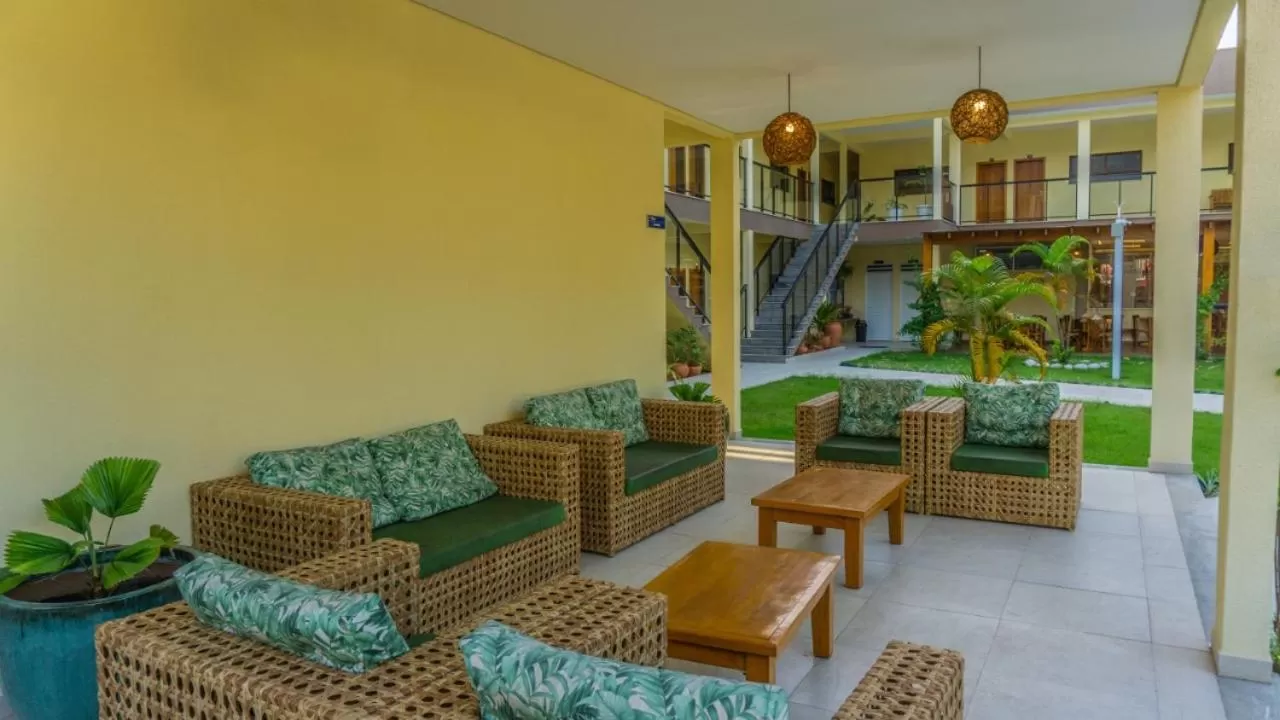 Seating area in Pousada Ilha Vitoria