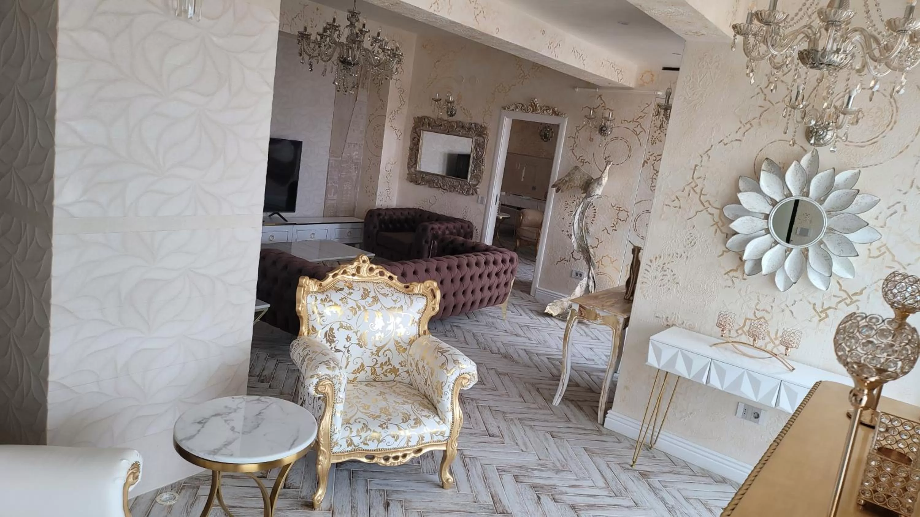 Living room, Seating Area in Terrace Suites Iasi