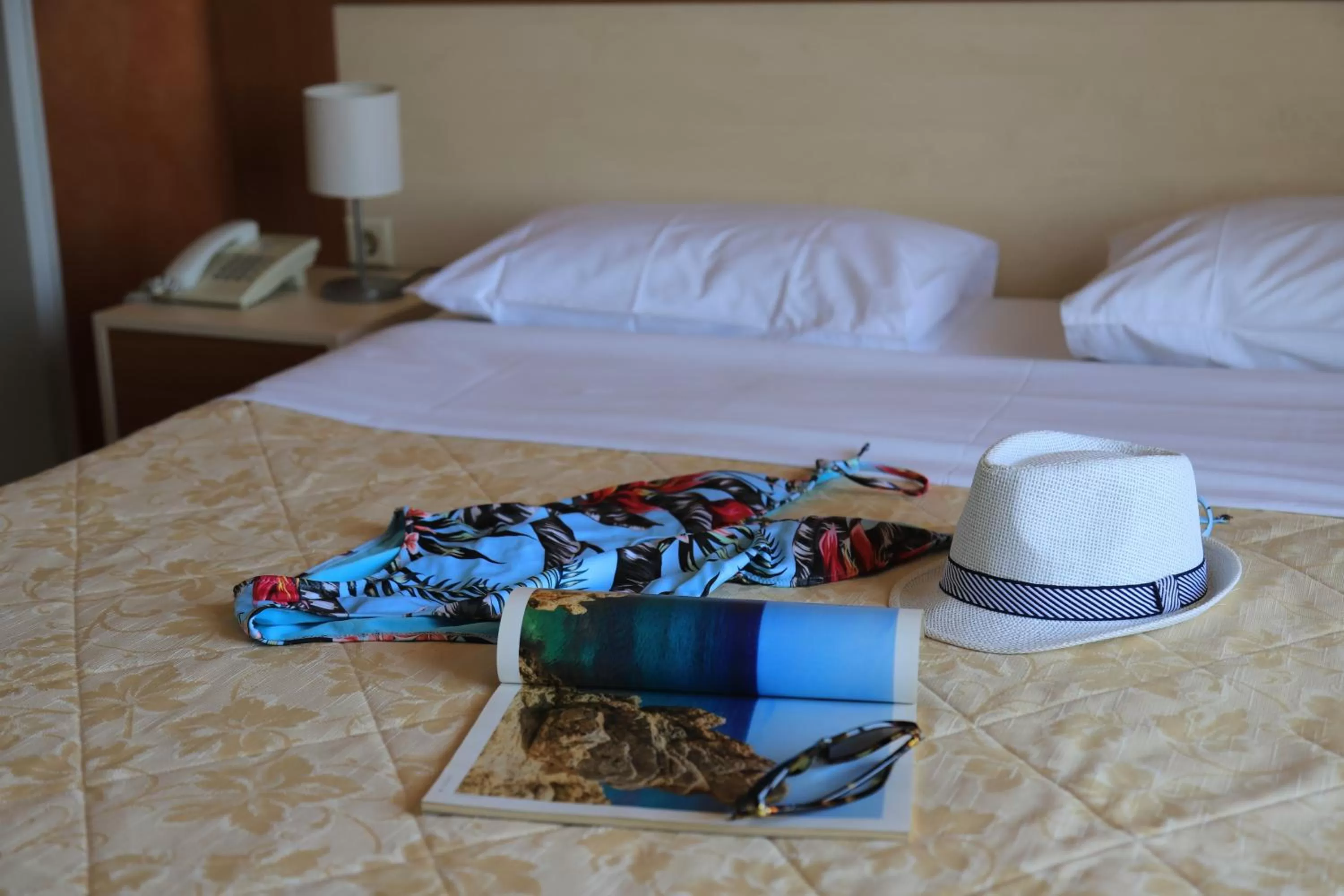 Bed in IKAROS Hotel ELLINIKO