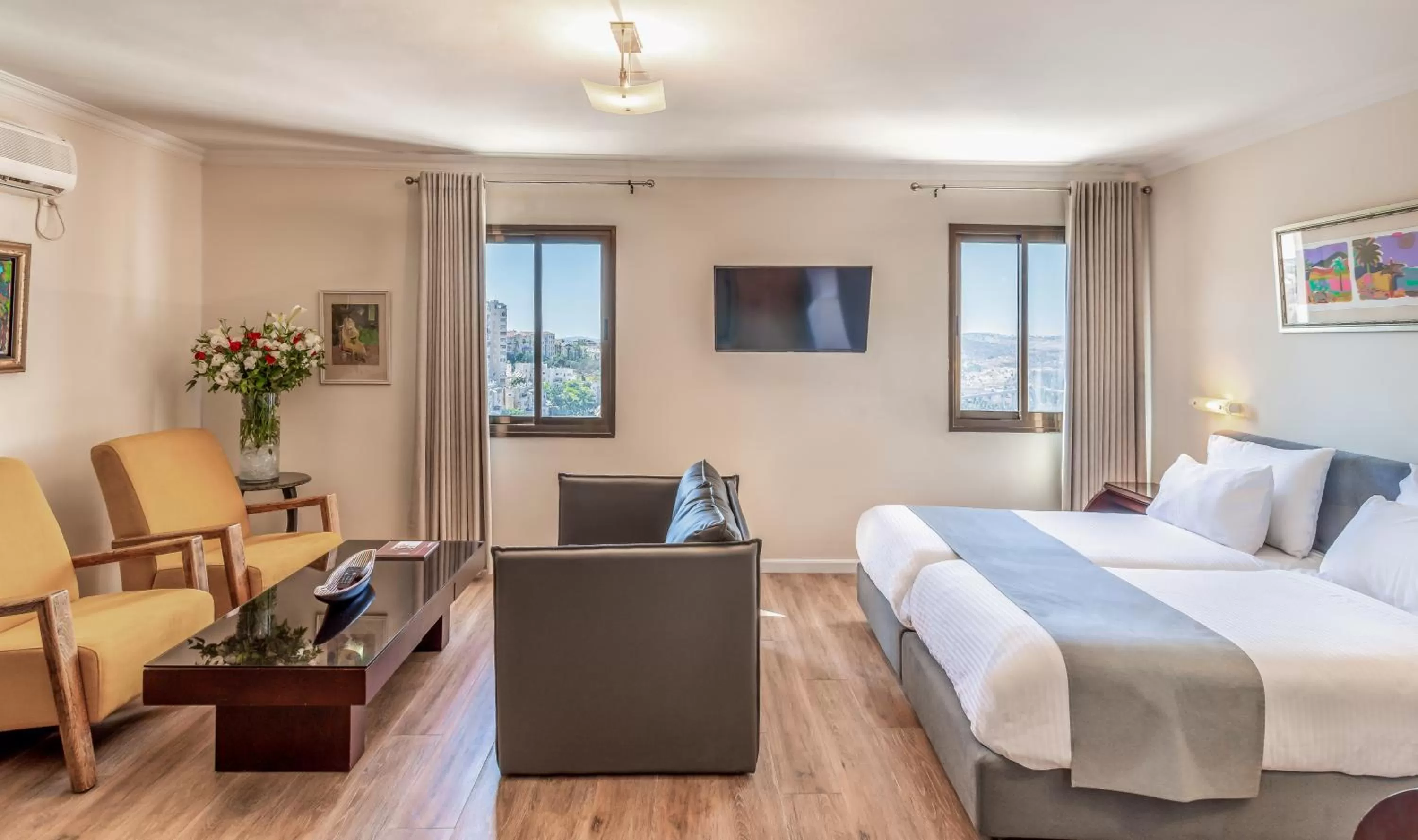 Living room, Bed in Jerusalem Gate Hotel
