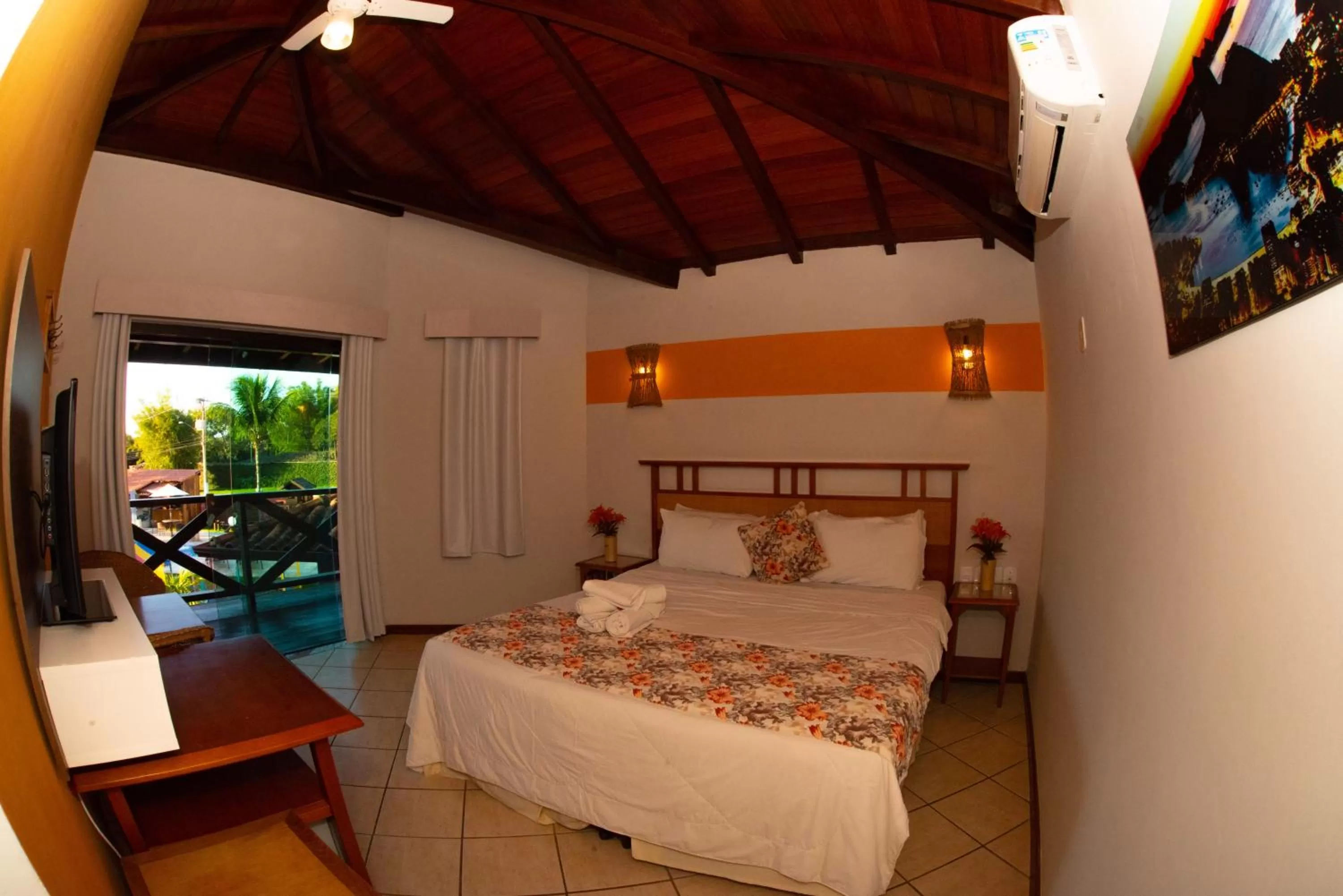 Bed in Pousada dos Guardiões