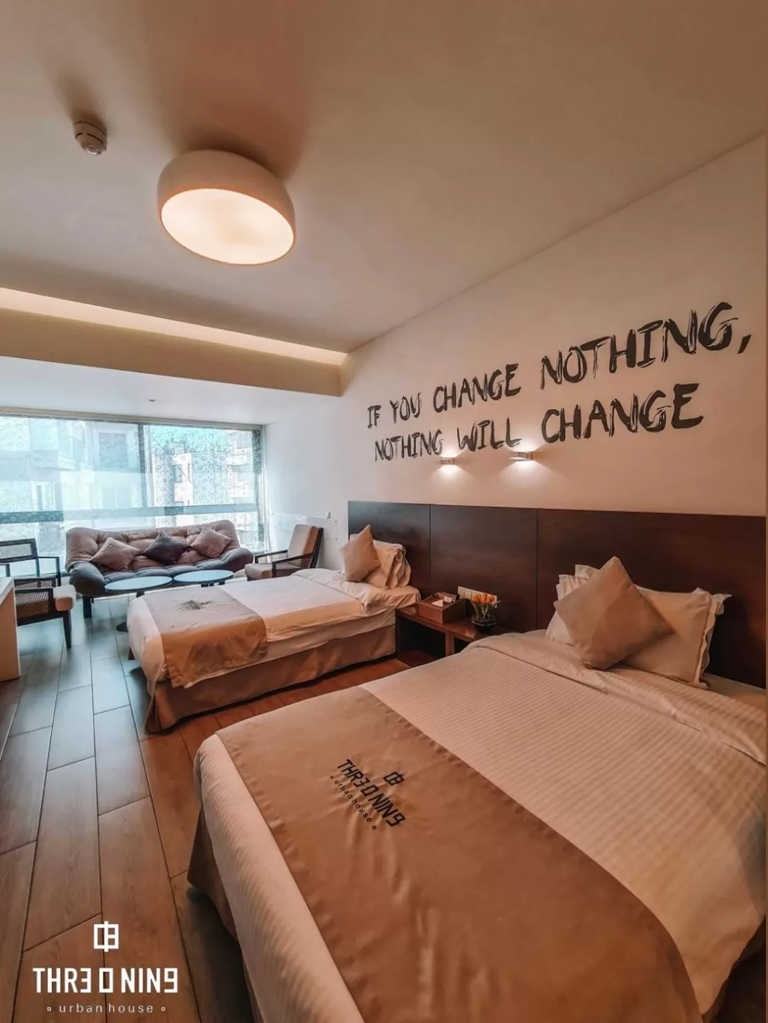 Photo of the whole room, Bed in Three O Nine Hotel