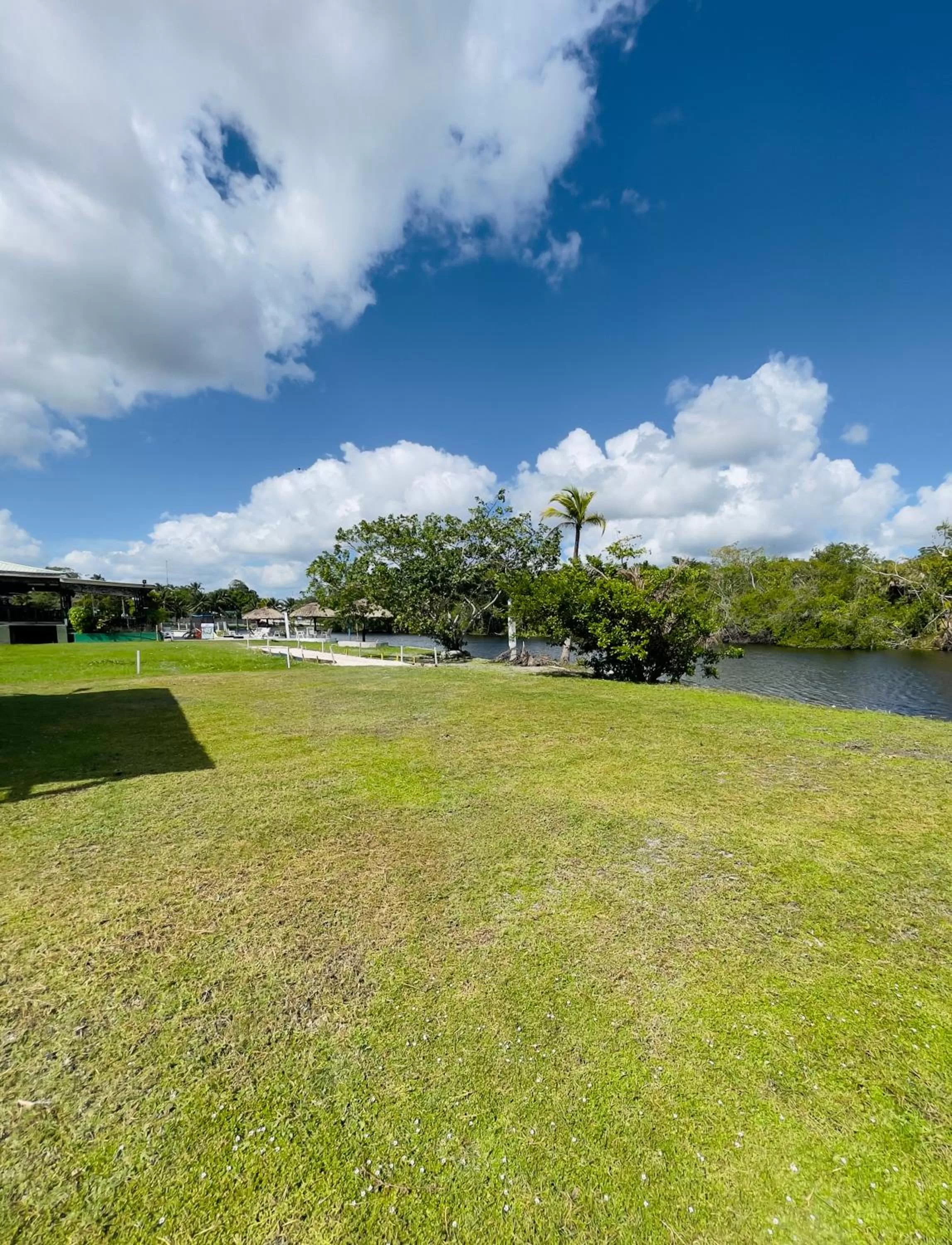 River view, Garden in Lamanai Riverside Retreat