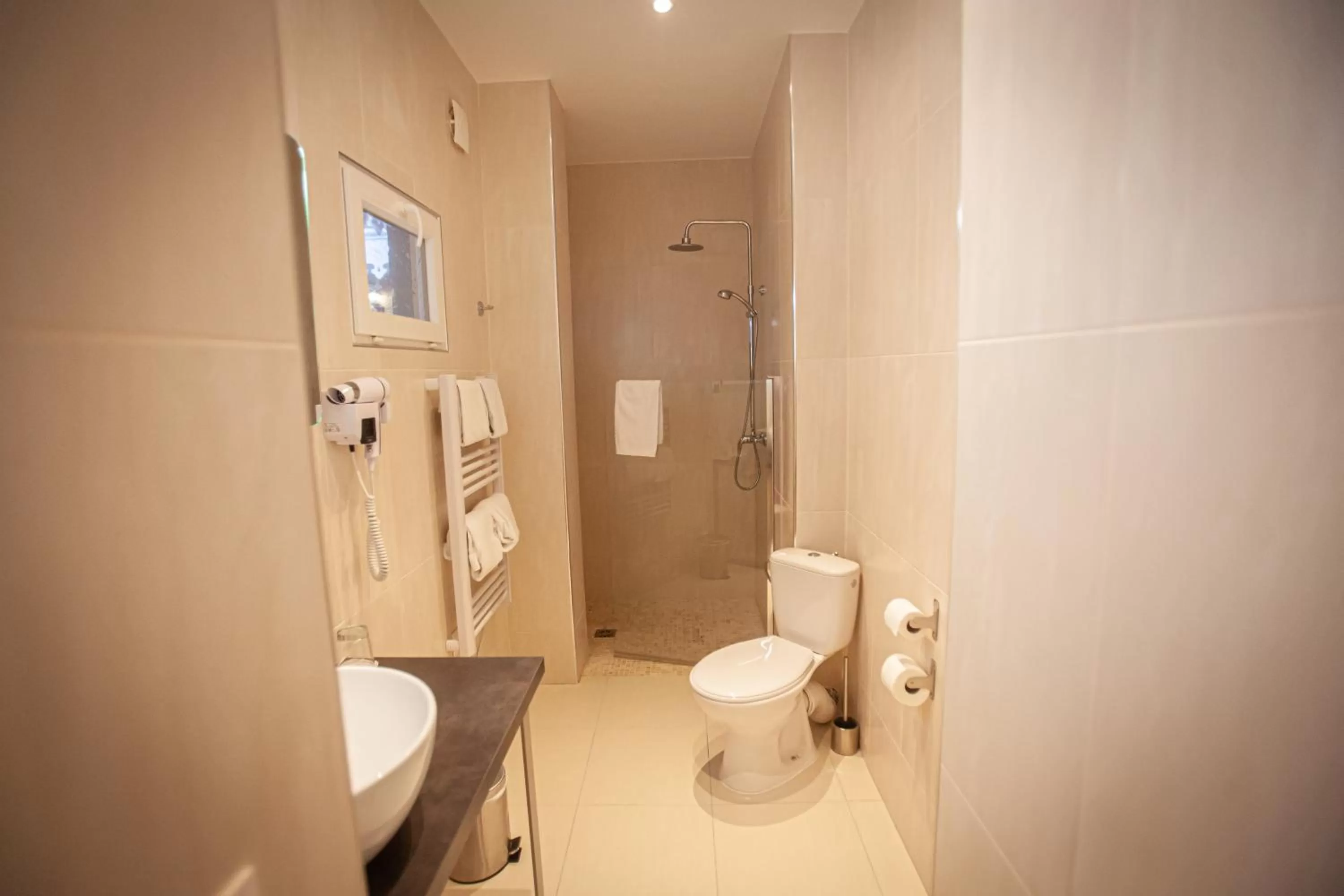 Shower in Hôtel Churchill Bordeaux Centre