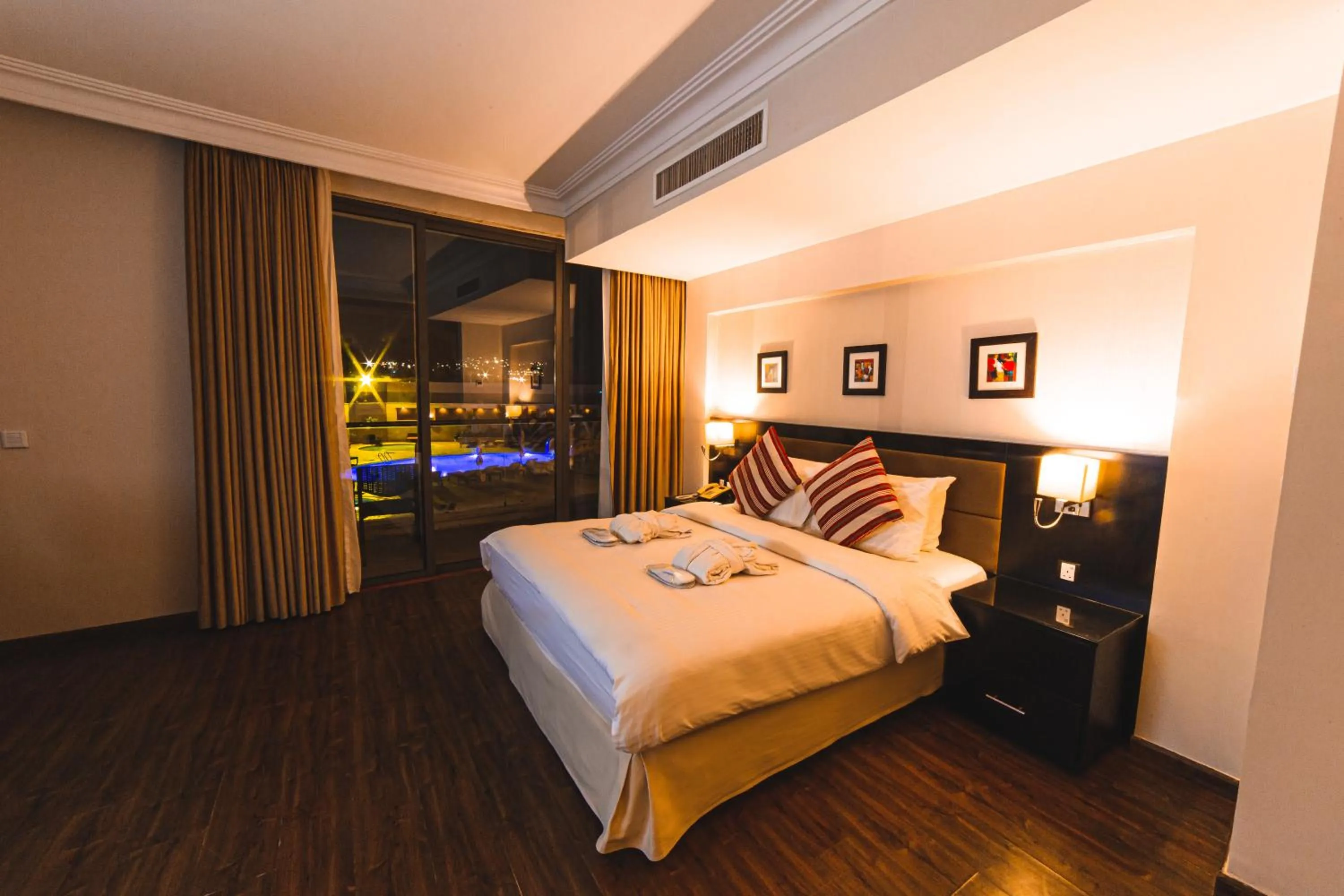 Bed in Oryx Hotel Aqaba