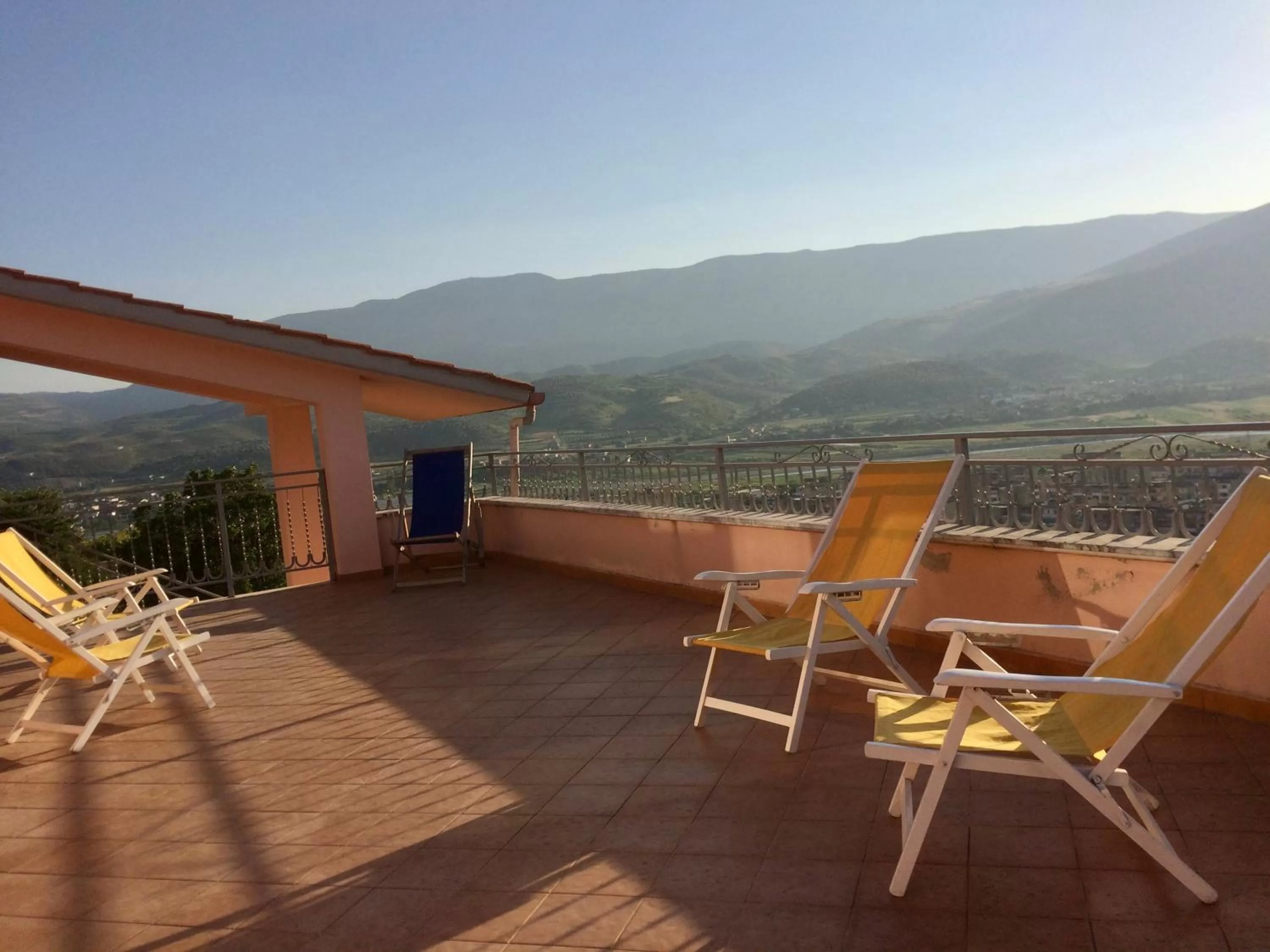 View (from property/room), Balcony/Terrace in Guesthouse Villa Rosa Berat